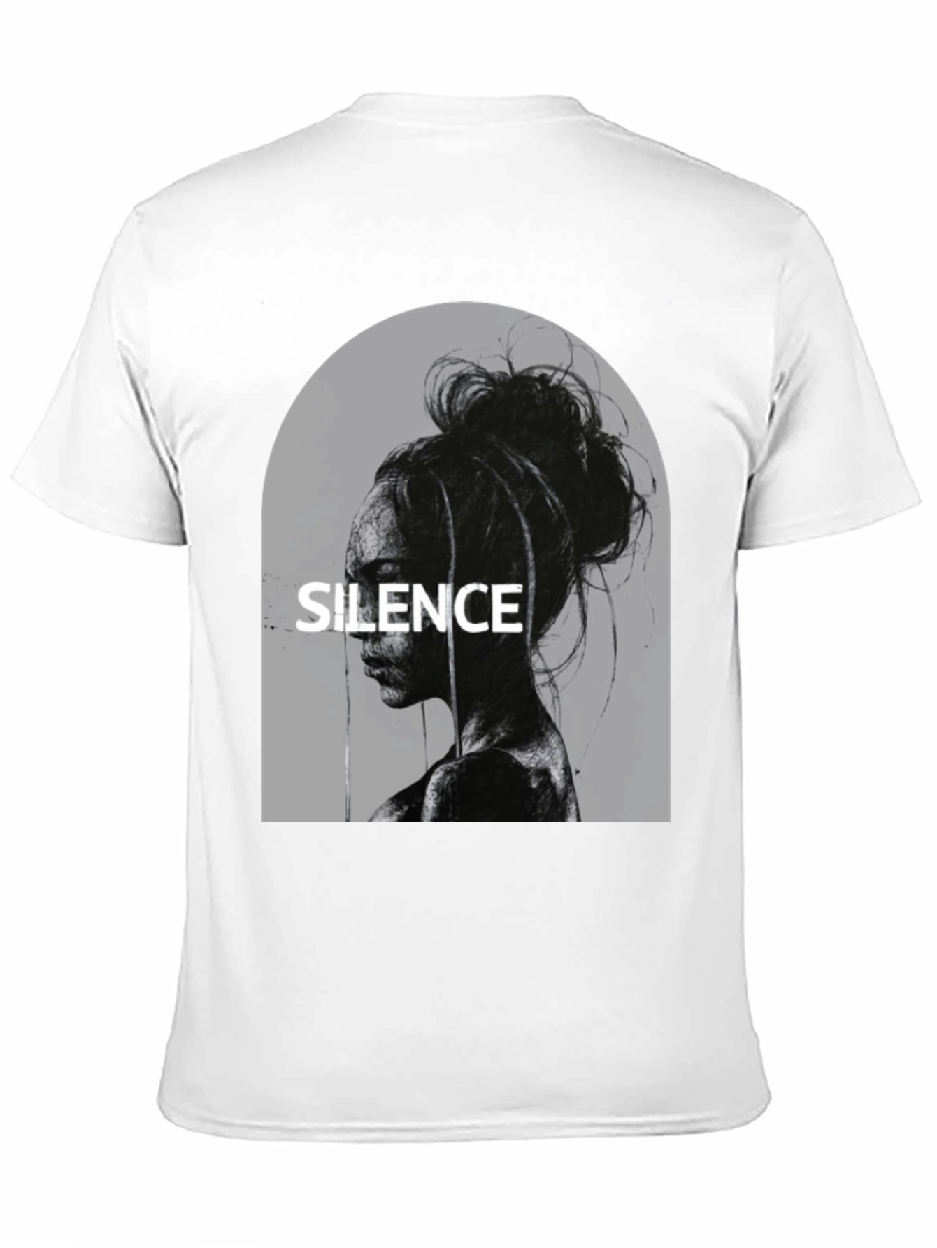 Black Silence Graphic T-Shirt - Stylish Unisex Tee view 11
