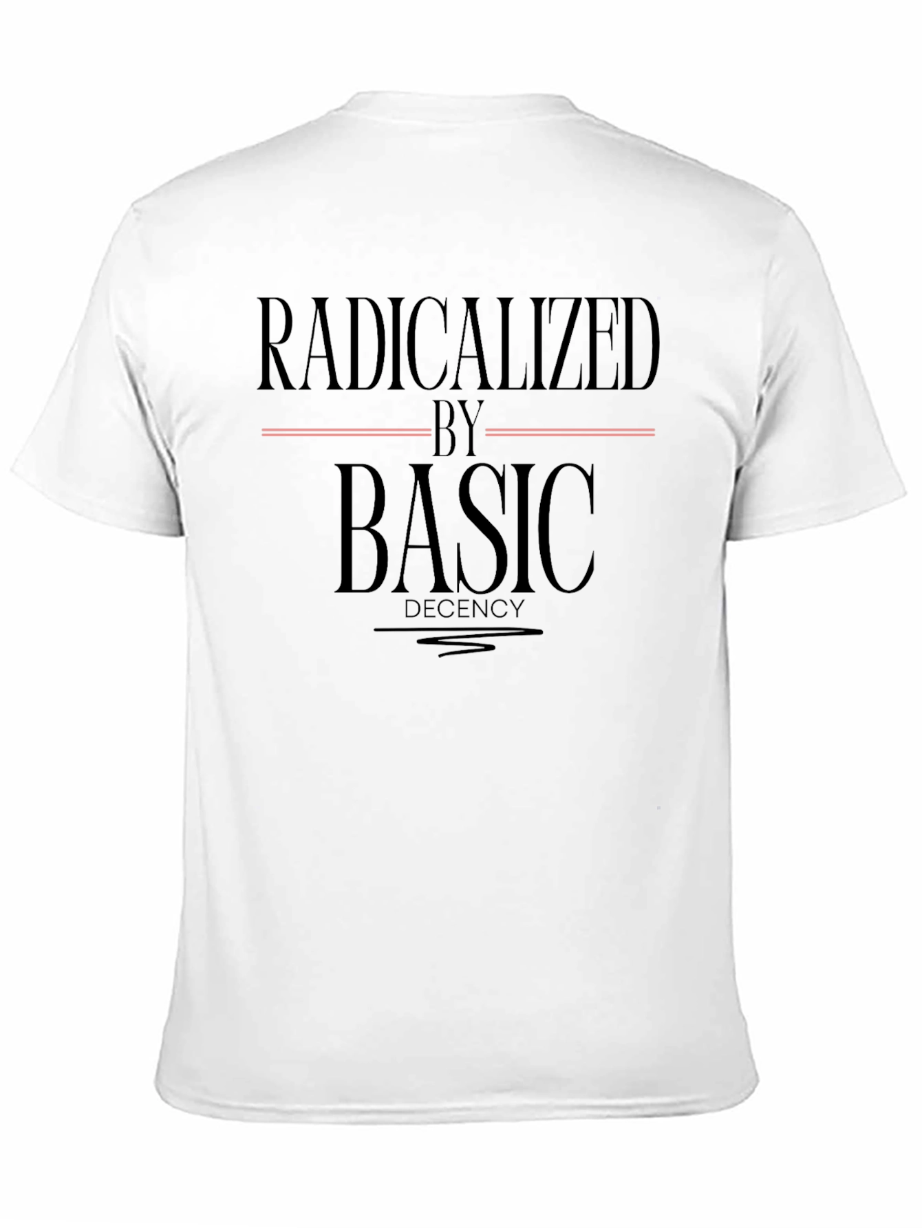 Black Radicalized by Basic Decency Graphic Tee - Unisex view 11