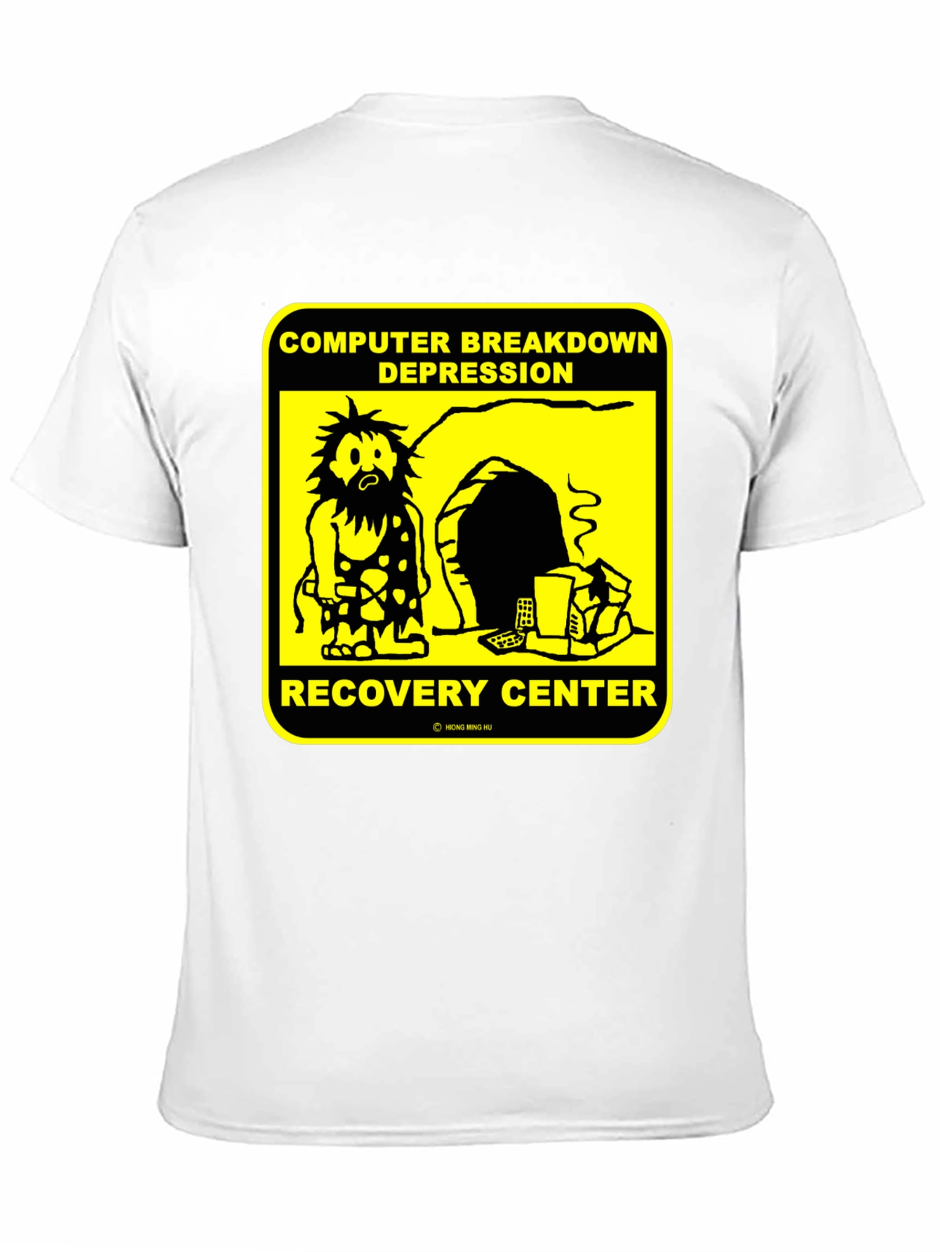 Black Computer Breakdown Recovery Center T-Shirt view 11