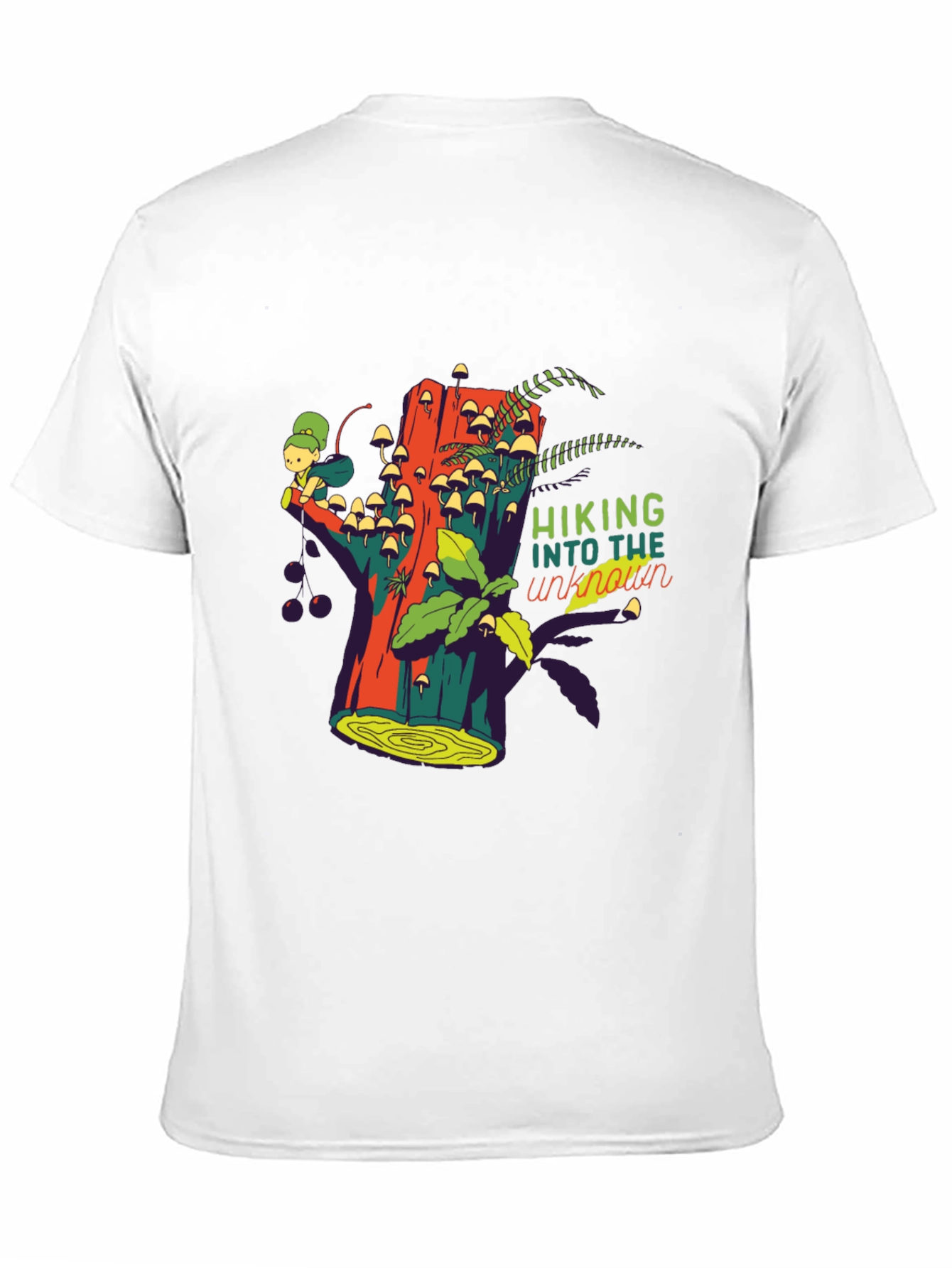 Black Hiking Into The Unknown Graphic Tee view 11