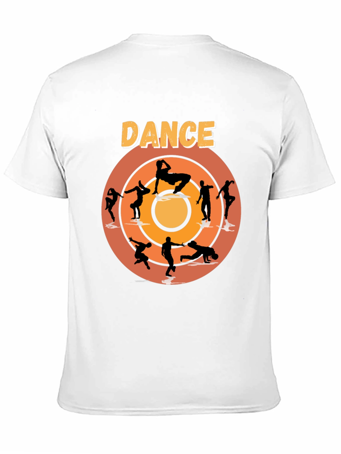 Black Dance Silhouette Graphic Tee - Stylish Cotton T-Shirt view 11