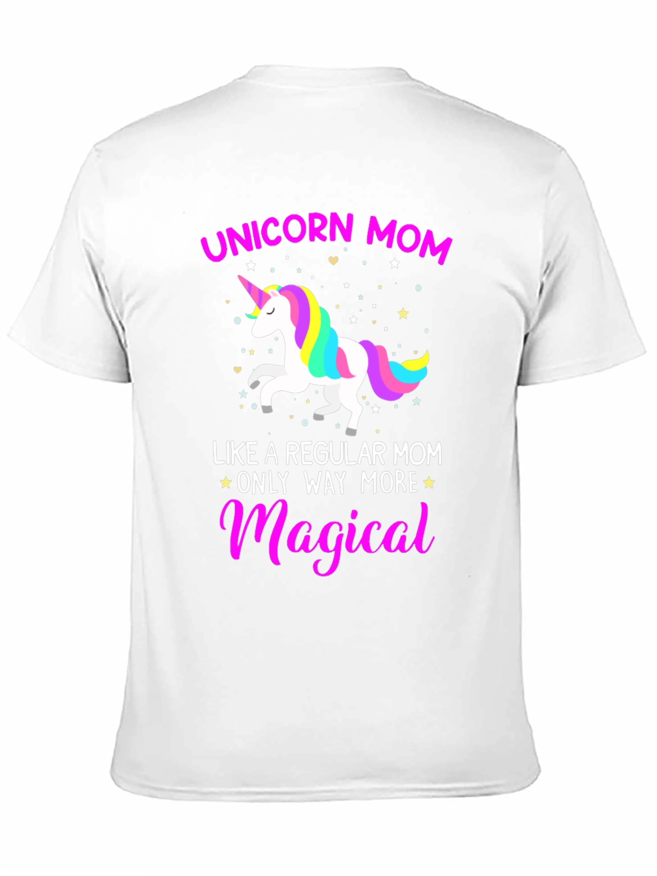 Black Unicorn Mom Magical Graphic Tee view 11