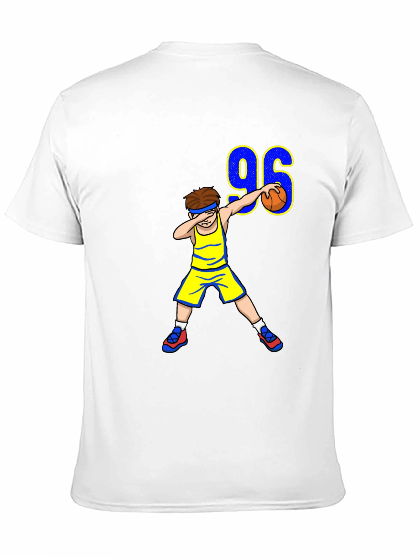 Black Dabbing Basketball Player 96 T-Shirt view 11