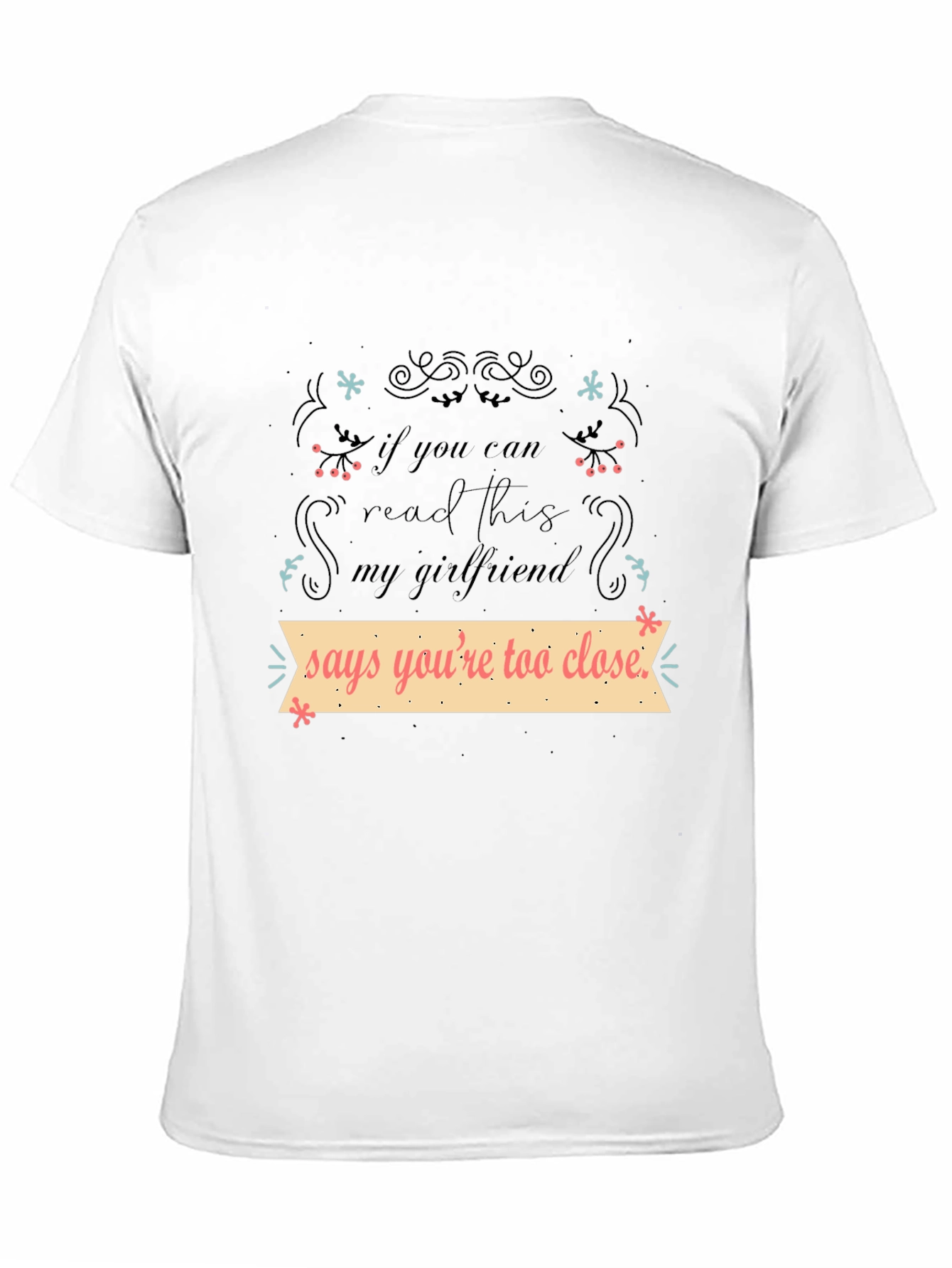 Black Funny Girlfriend Quote T-Shirt view 11
