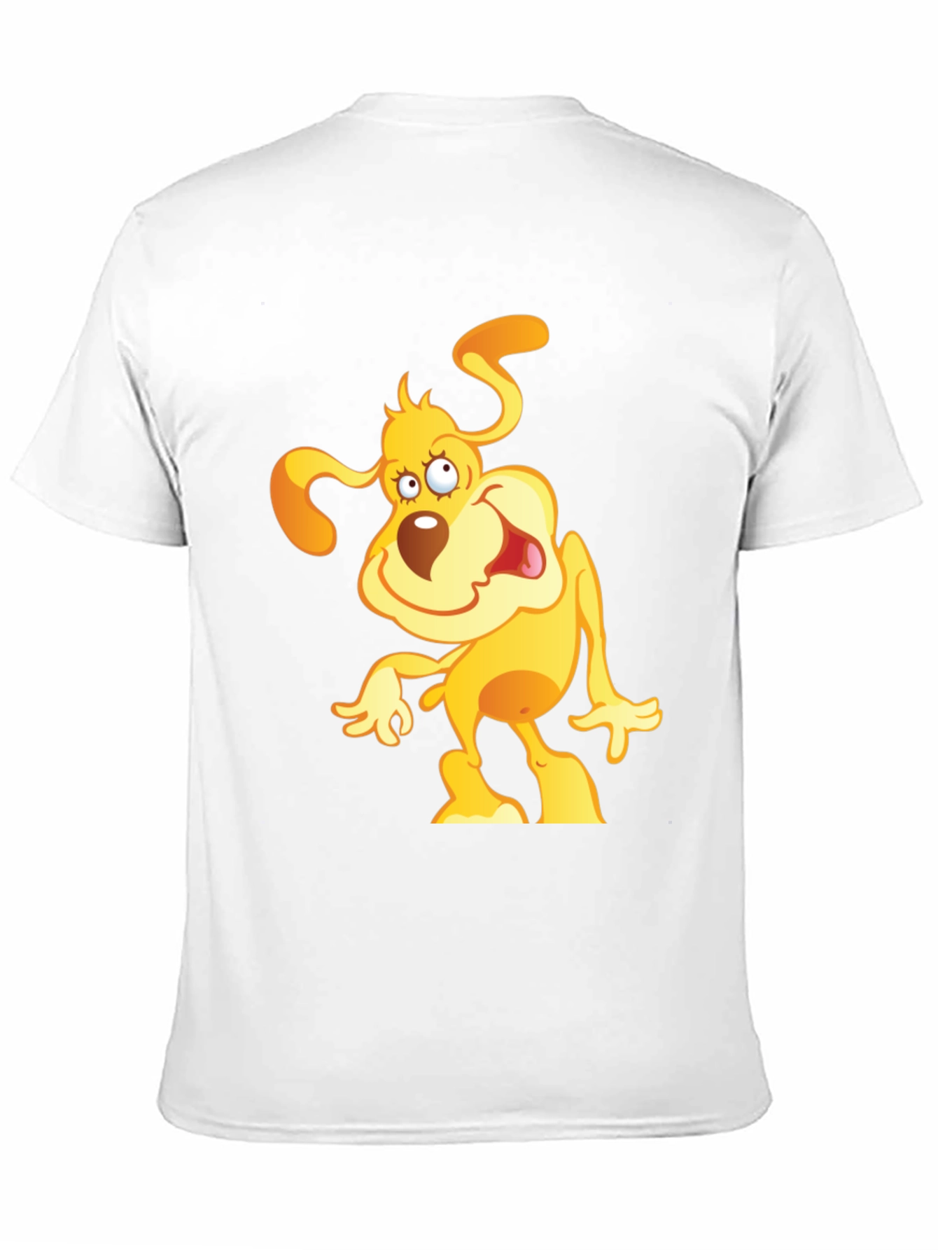 Black Cartoon Dog Graphic Tee - Black Cotton Comfort view 11