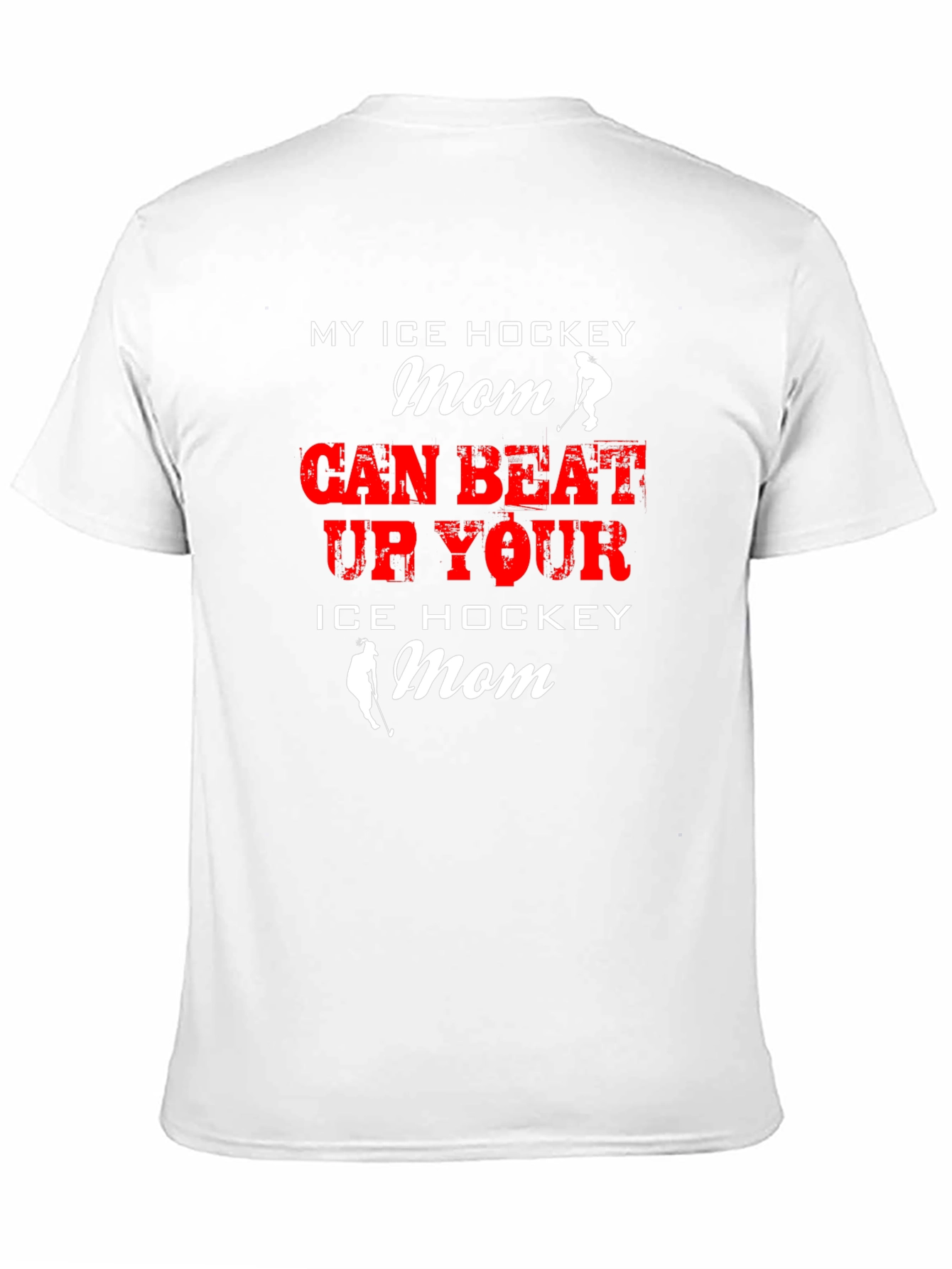 Black My Ice Hockey Mom Can Beat Up Your Mom Black T-Shirt view 11