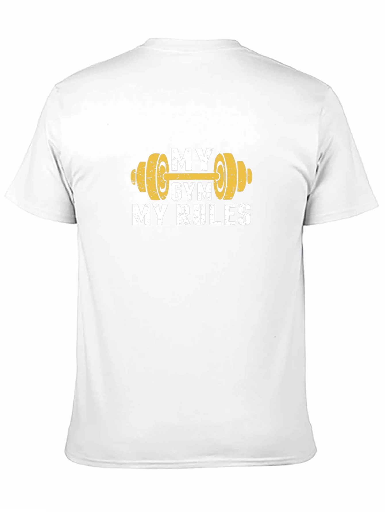 Black My Gym My Rules Graphic Tee - Fitness Apparel view 11