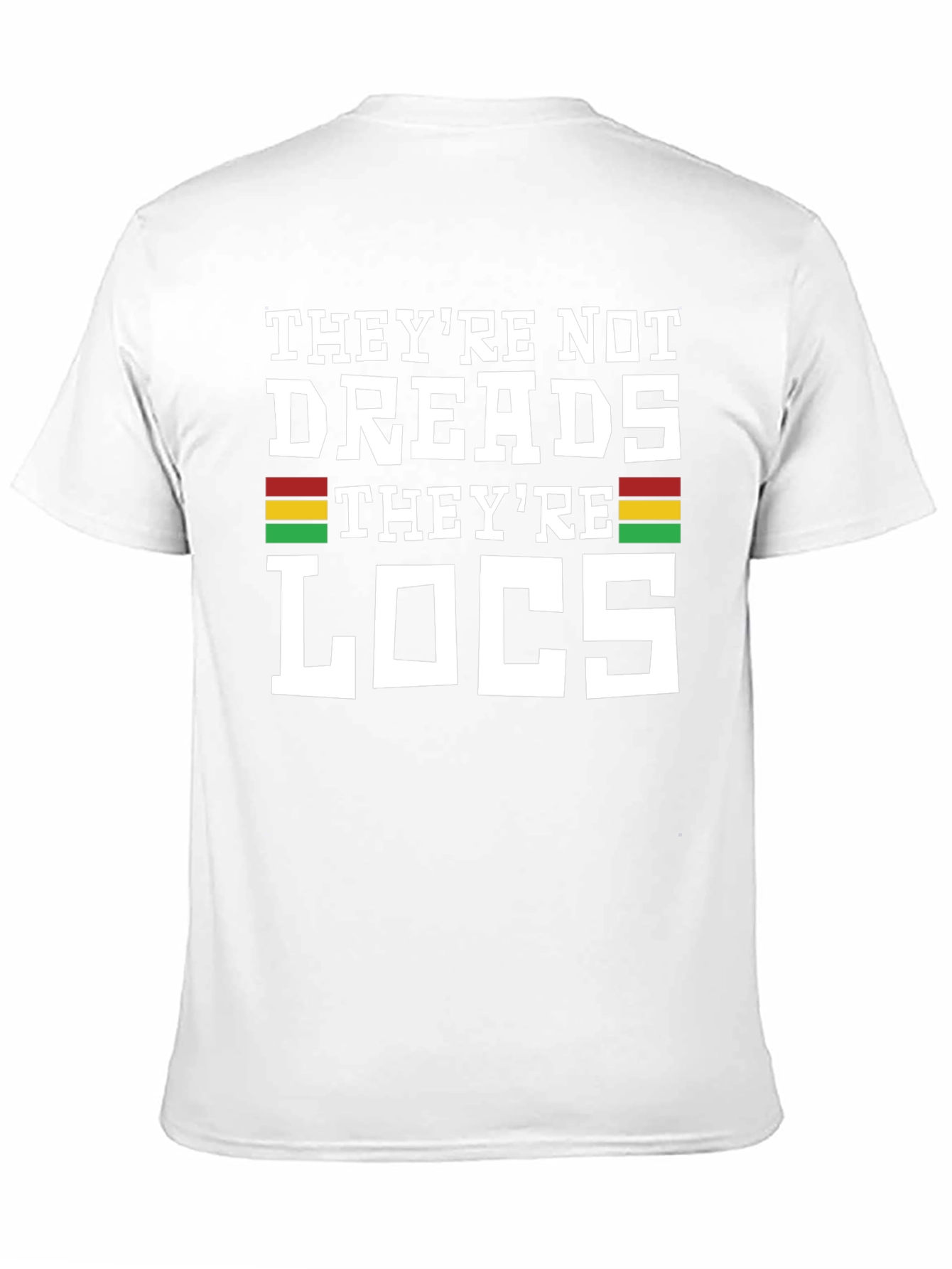 Black They're Not Dreads They're Locs Graphic T-Shirt view 11