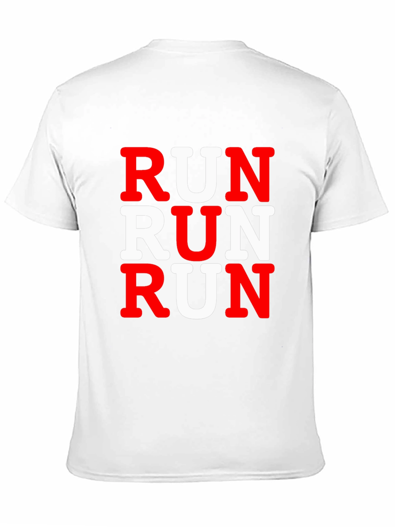 Black Run Graphic Print Men's Black T-Shirt view 11