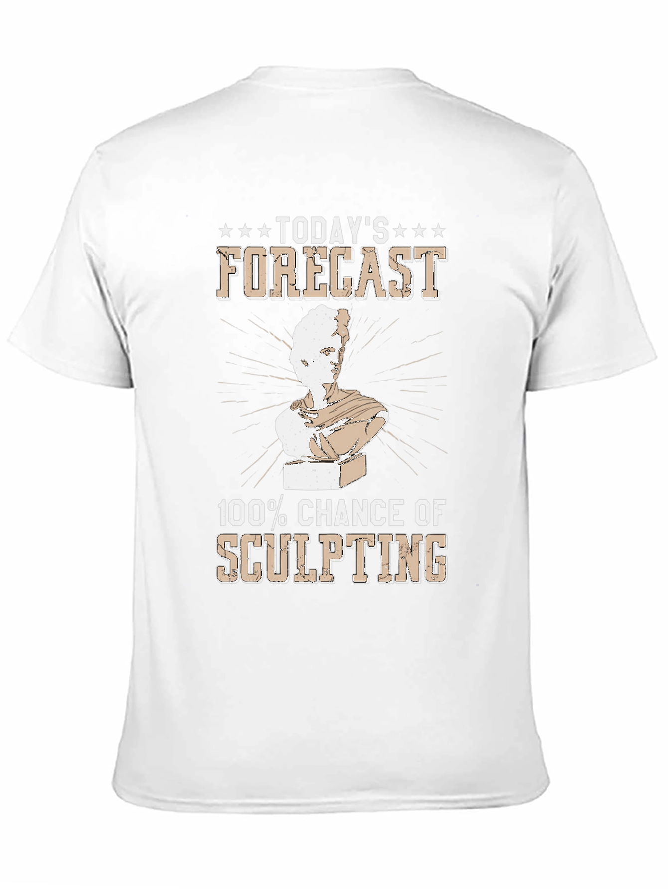 Black Sculpting Forecast T-Shirt - Chance of Art view 11