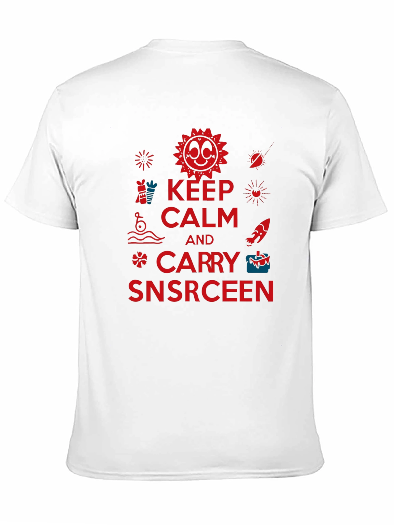 Black Keep Calm and Carry Snscrceen Graphic Tee view 11