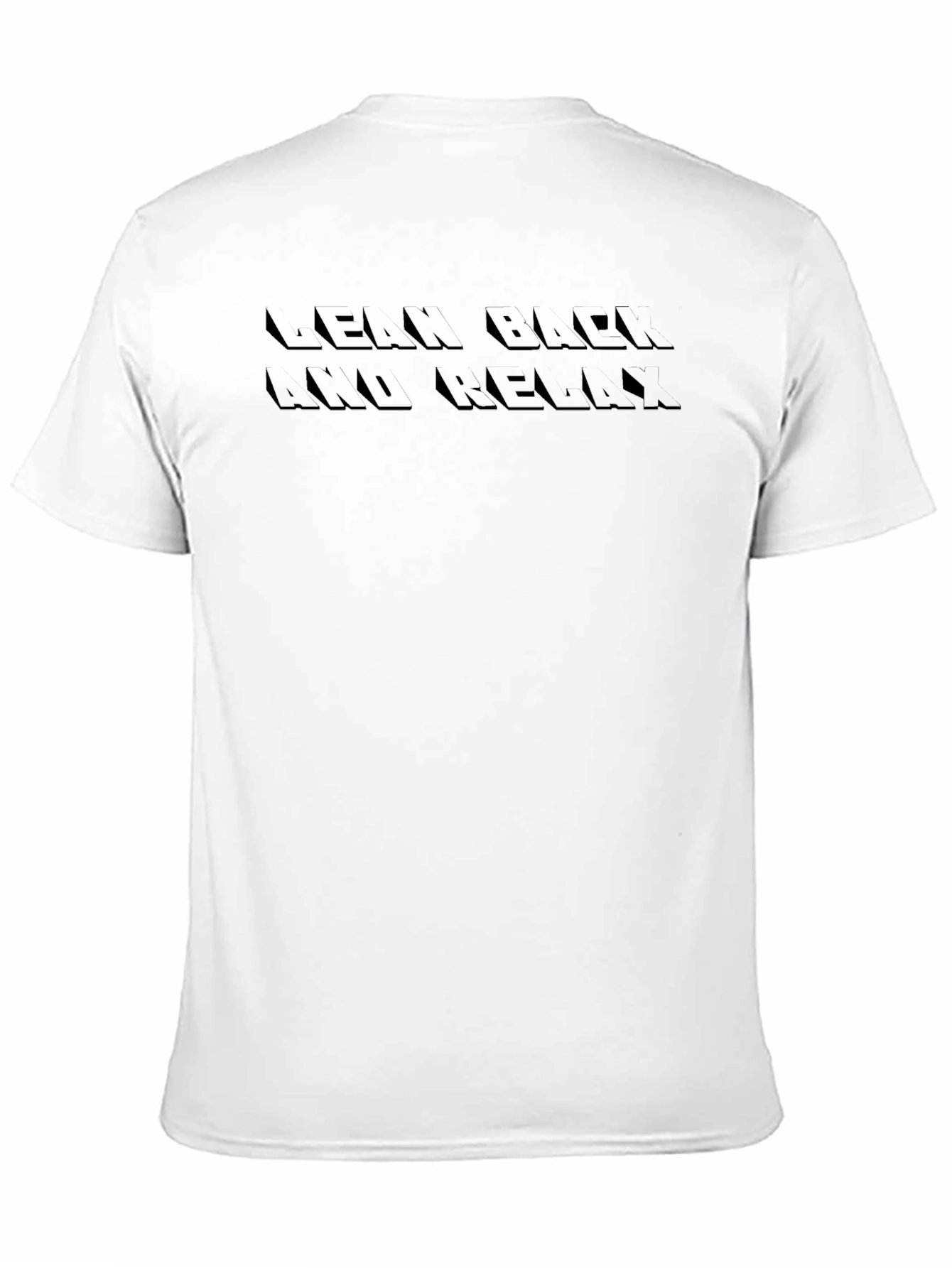Lean Back and Relax Black Graphic Tee - 11