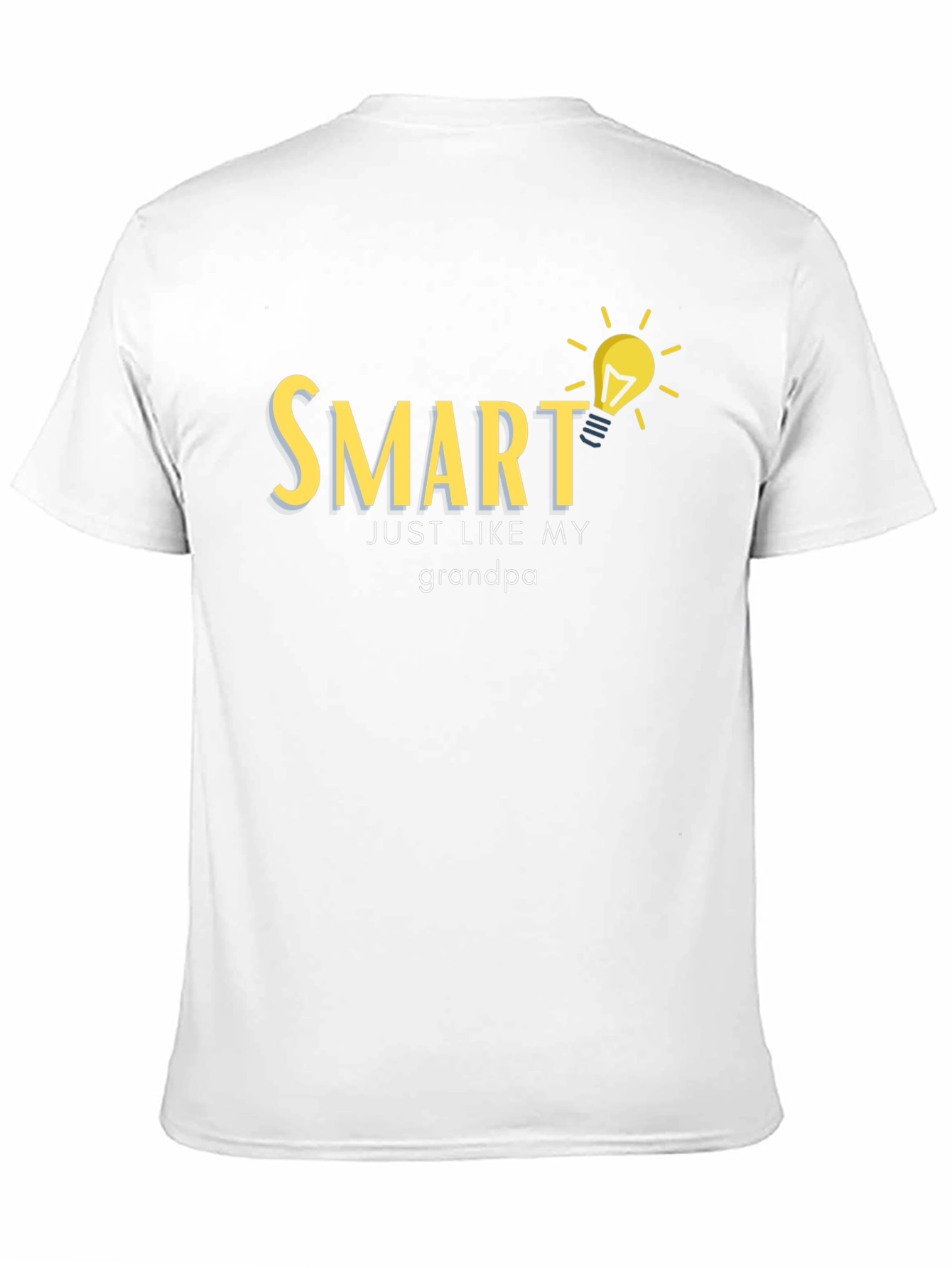 Black Smart Like Grandpa T-Shirt - Clever Design view 11