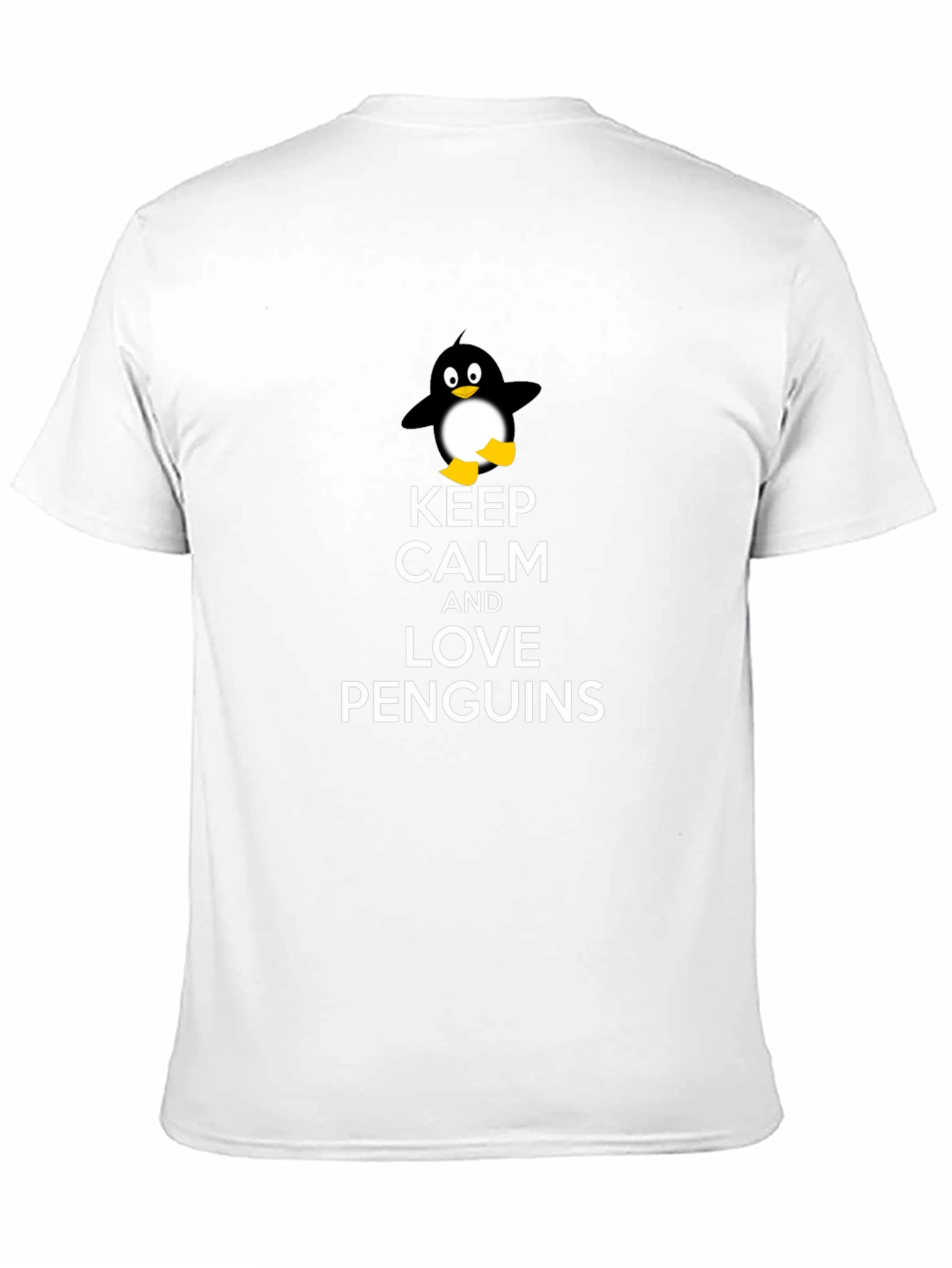 Black Keep Calm and Love Penguins T-Shirt view 11