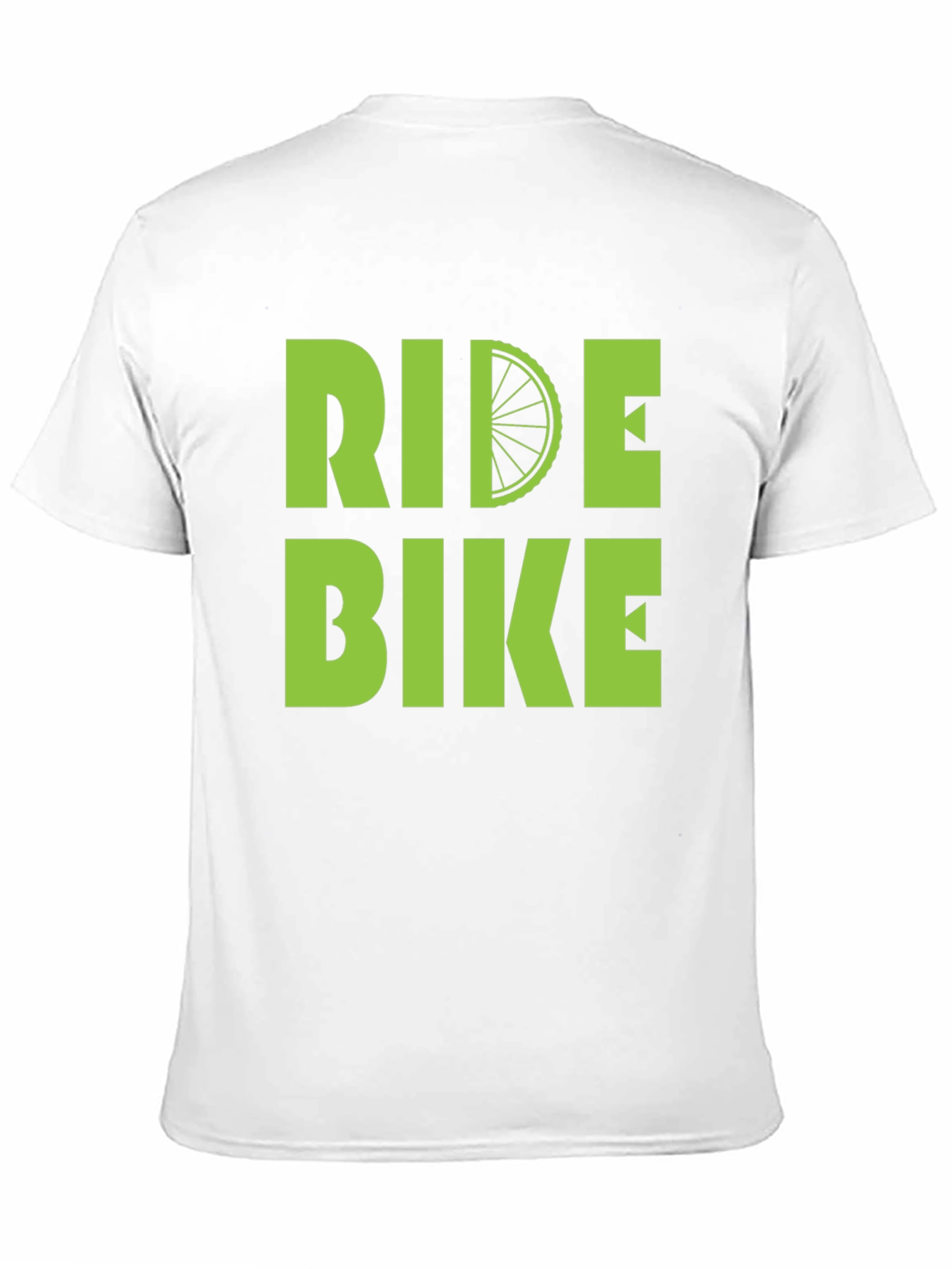 Black Ride Bike T-Shirt - Green Graphic Print view 11