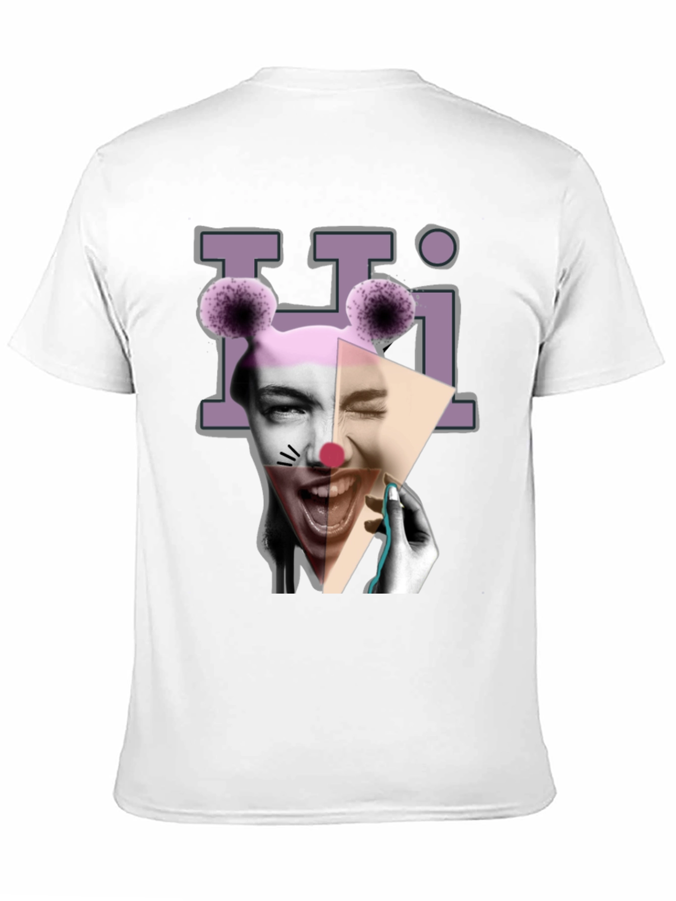 Black Clowncore Graphic Print Black T-Shirt view 11