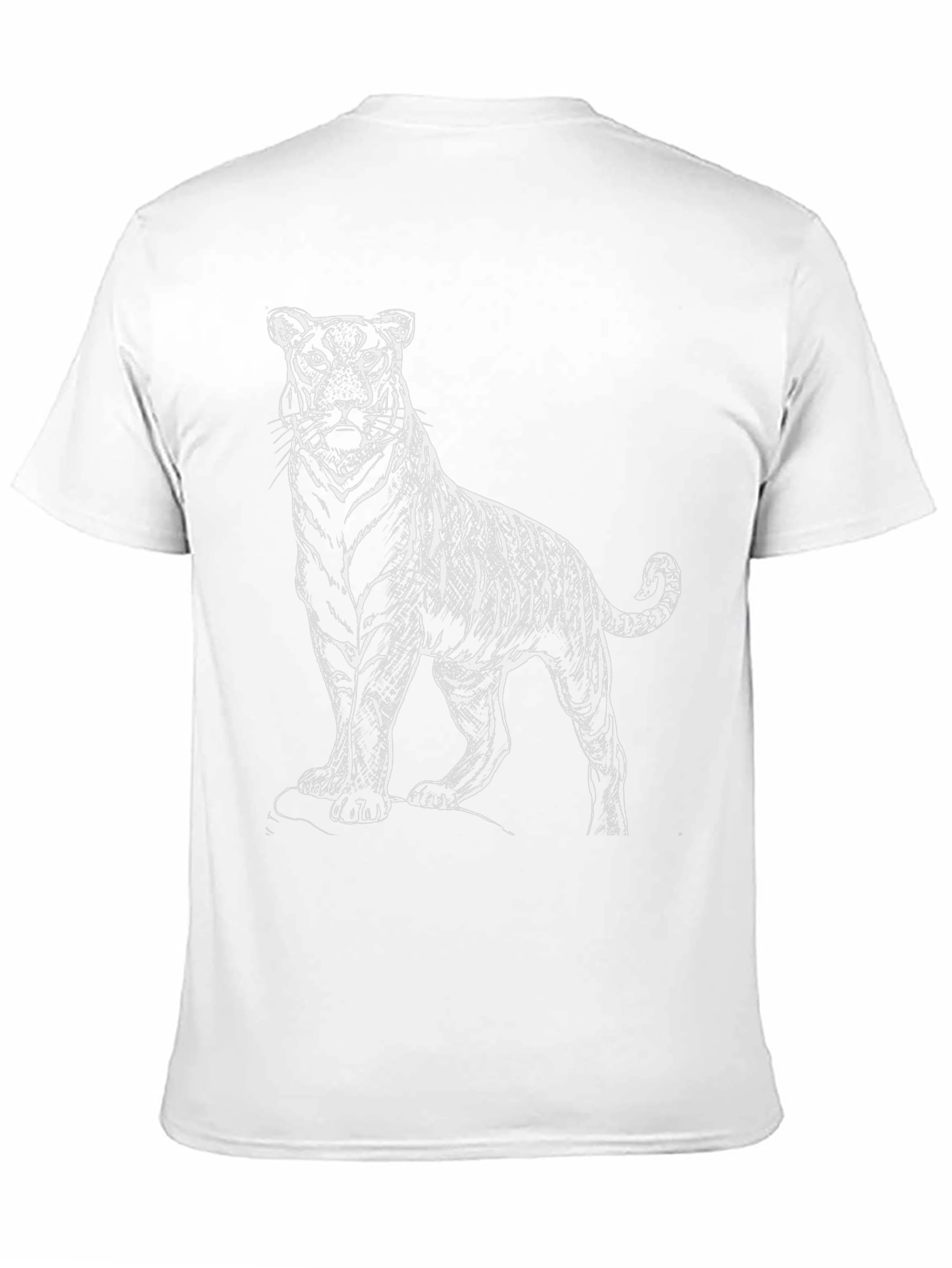 Black Tiger Graphic Black T-Shirt view 11