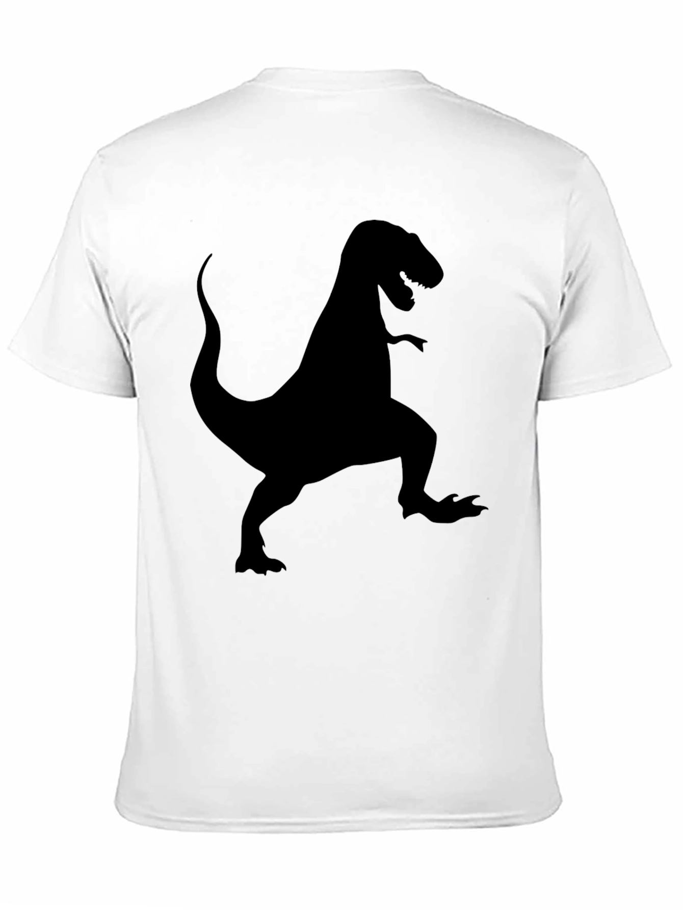Black Dinosaur T-Shirt - Men's Black Graphic Tee view 11