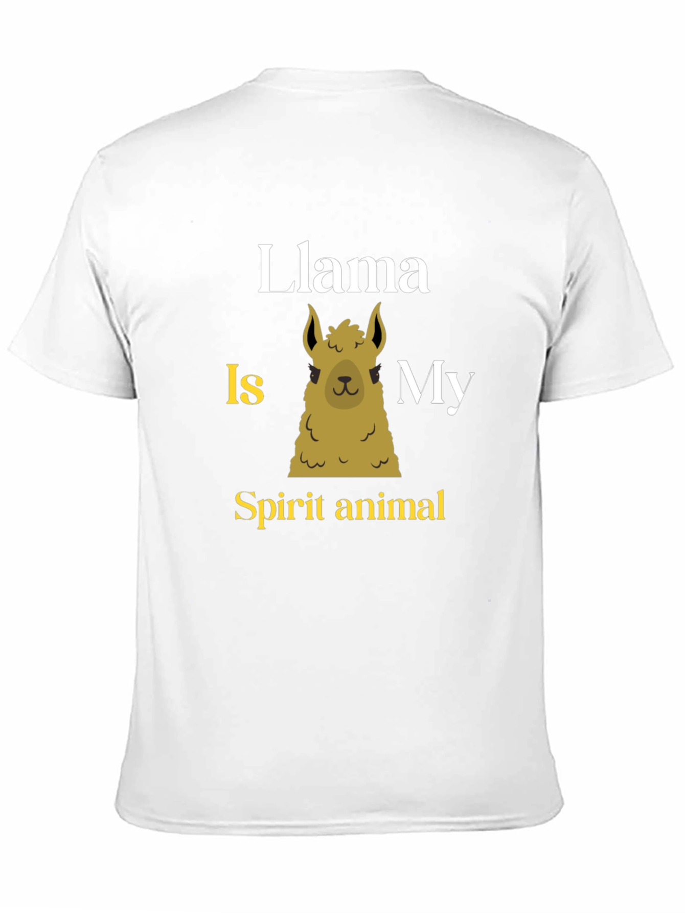 Black Llama Spirit Animal T-Shirt - Black Graphic Tee view 11