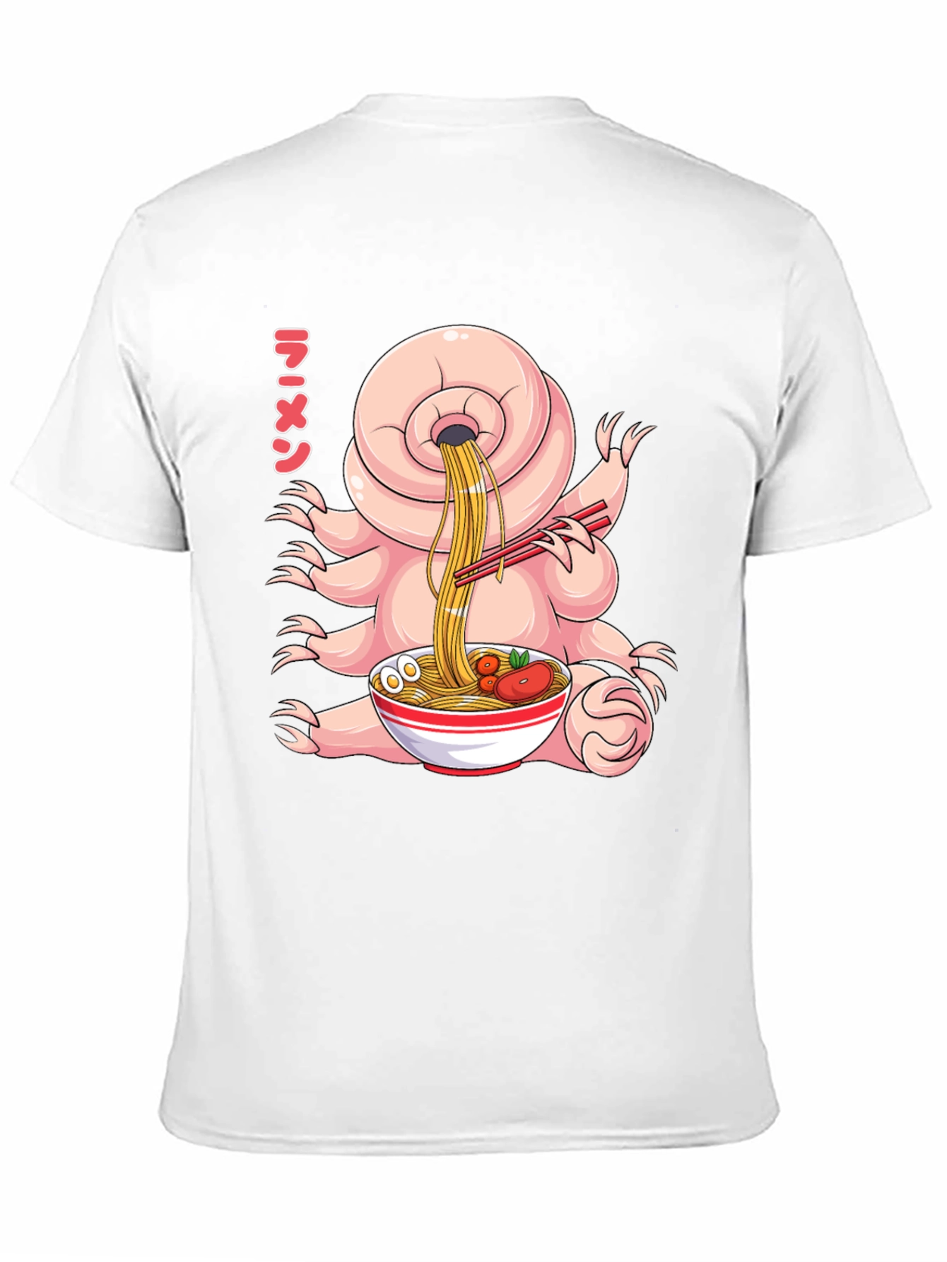 Black Ramen Tardigrade T-Shirt - Funny Graphic Tee view 11