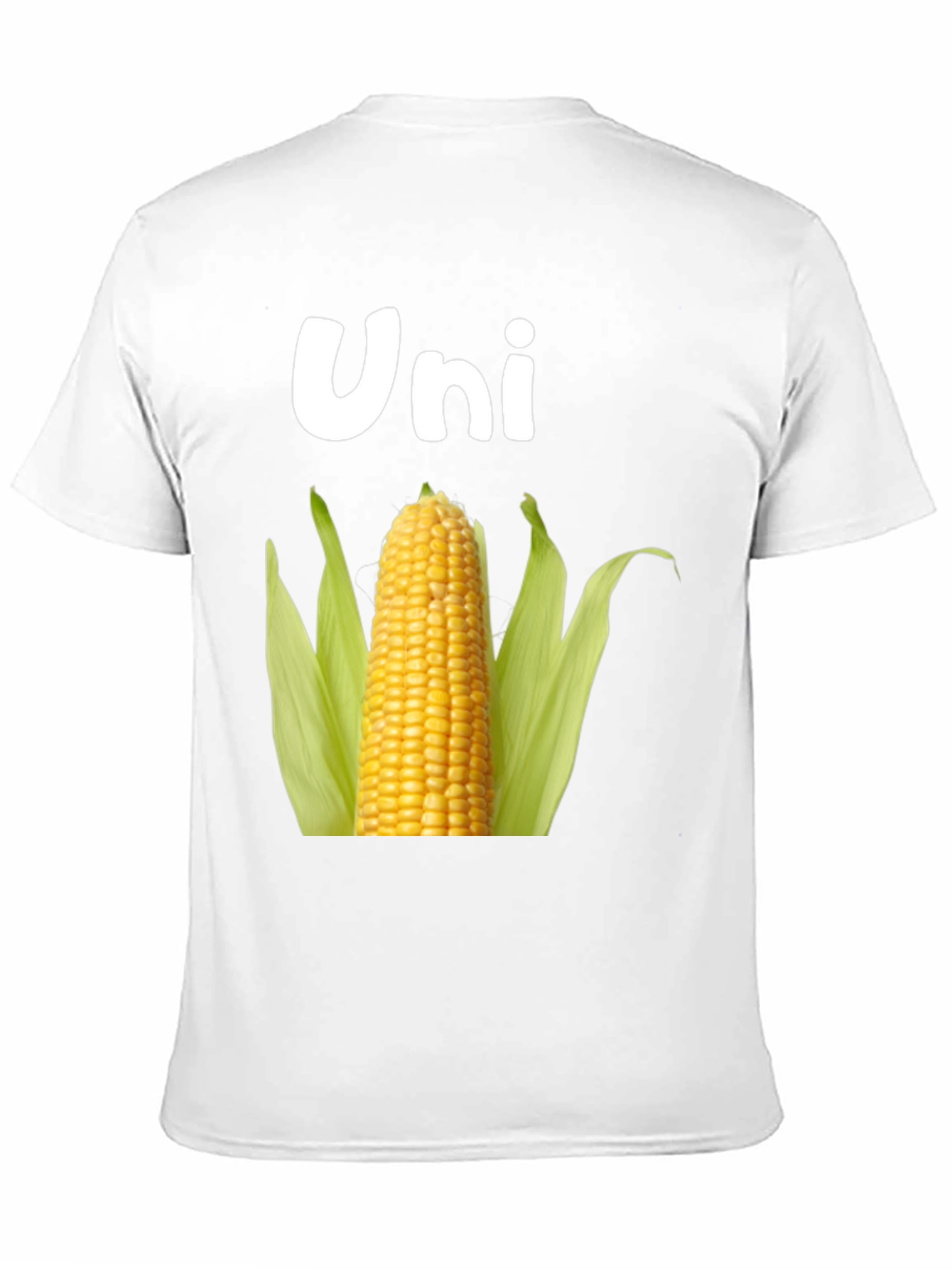 Black Uni Corn T-Shirt - Novelty Food Pun Tee view 11