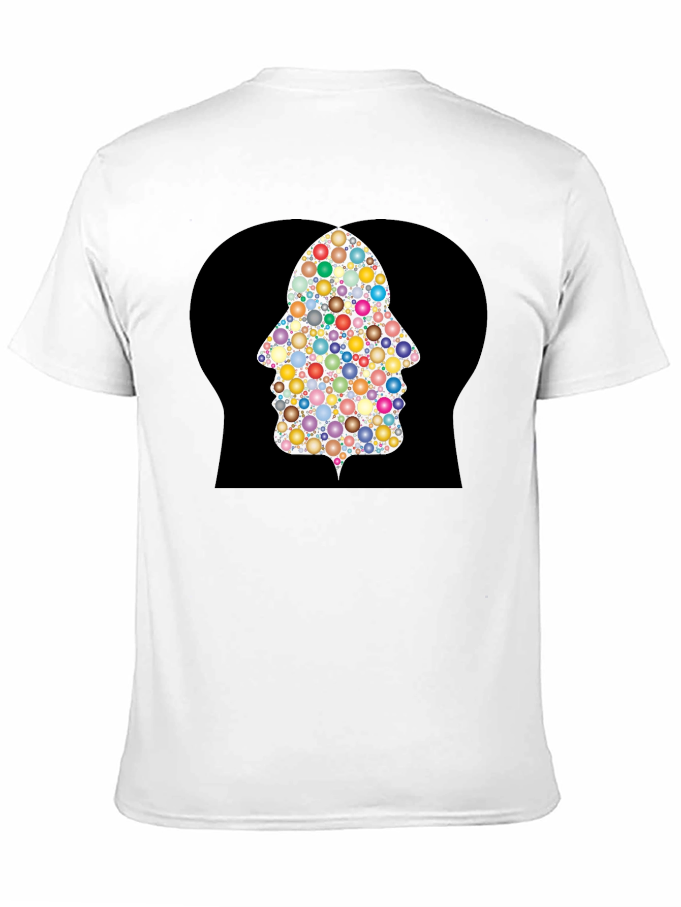 Black Bubble Hamsa Hand Graphic Tee - Black view 11
