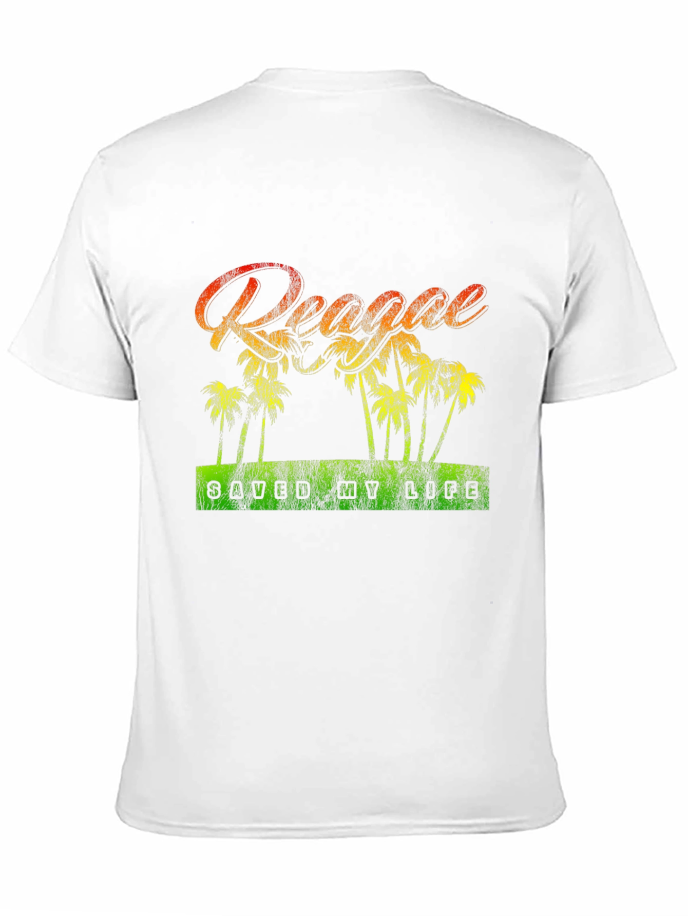 Reggae Saved My Life Black Graphic T-Shirt - 11
