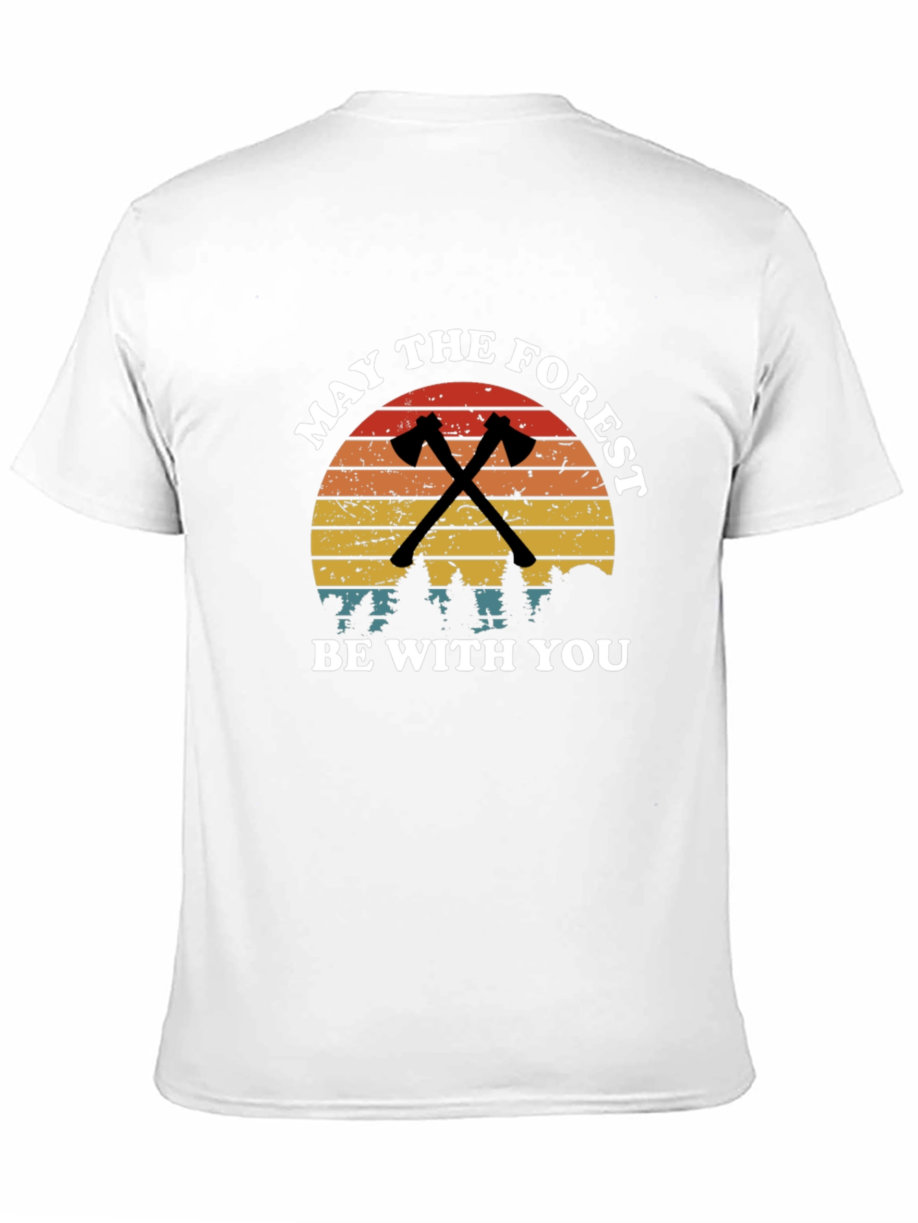 Black May the Forest Be With You Black T-Shirt view 11