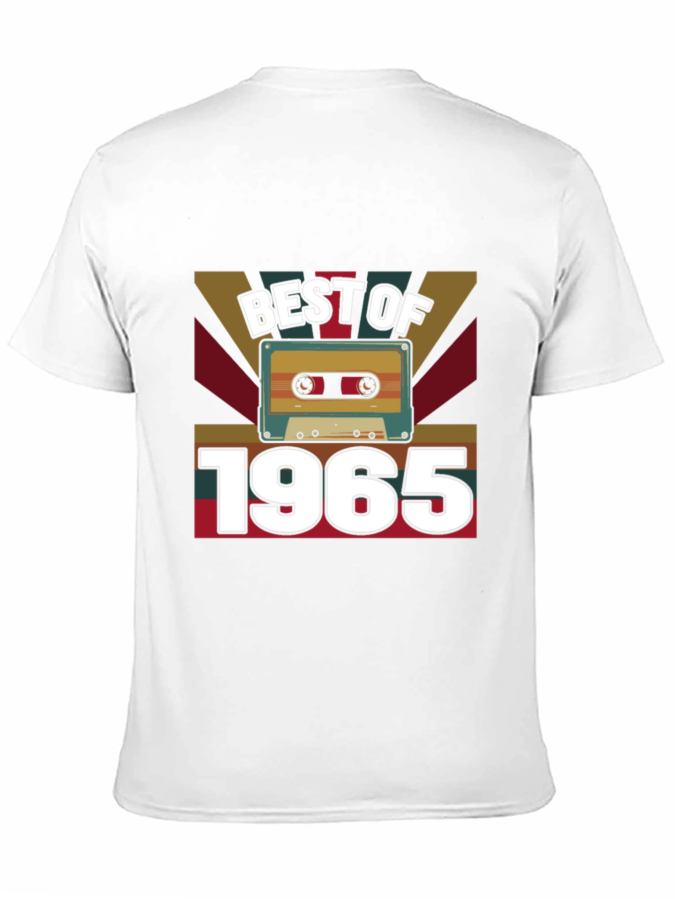 Black Best of 1965 Cassette Tape Graphic T-Shirt view 11