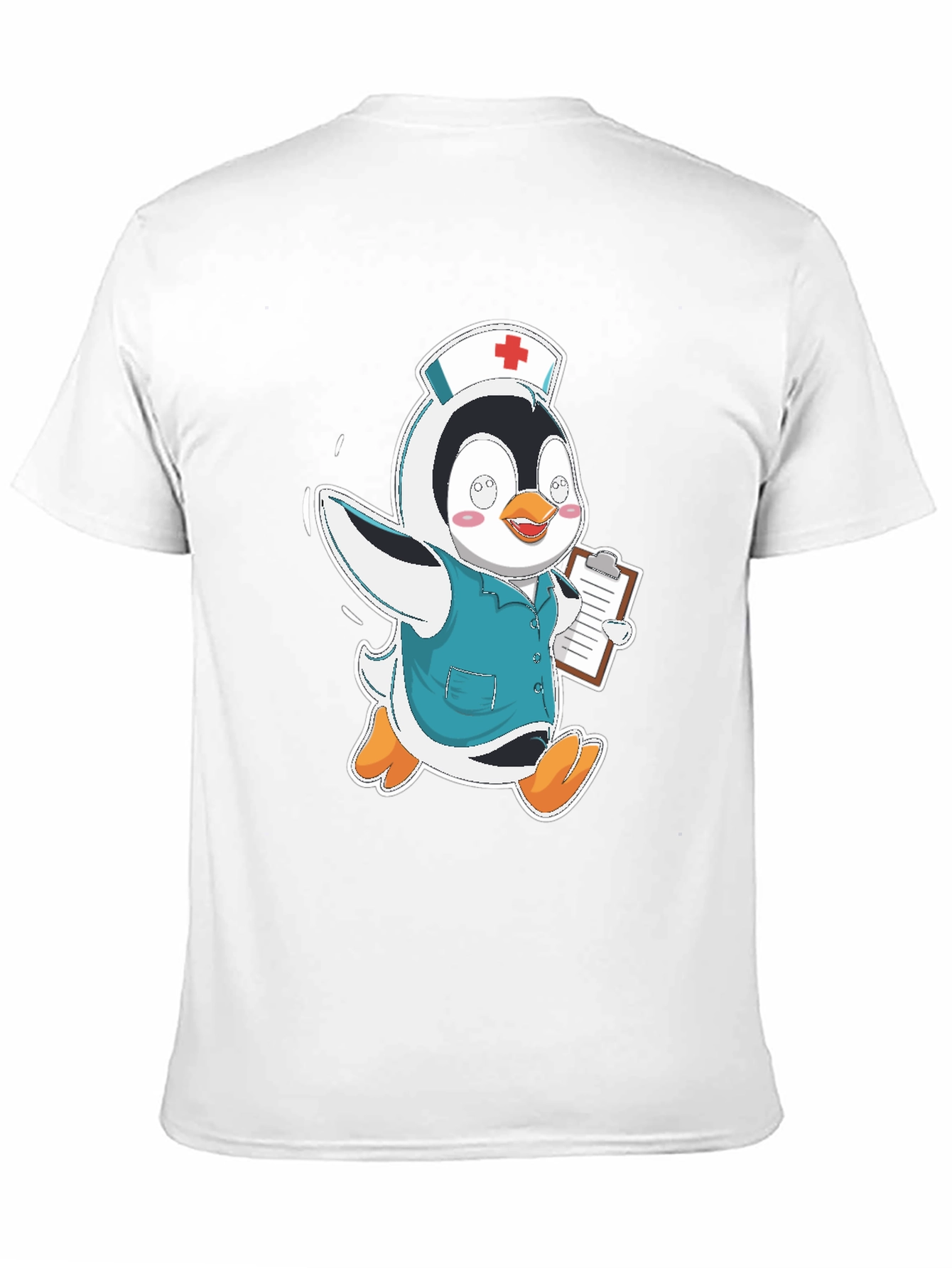 Black Nurse Penguin T-Shirt view 11