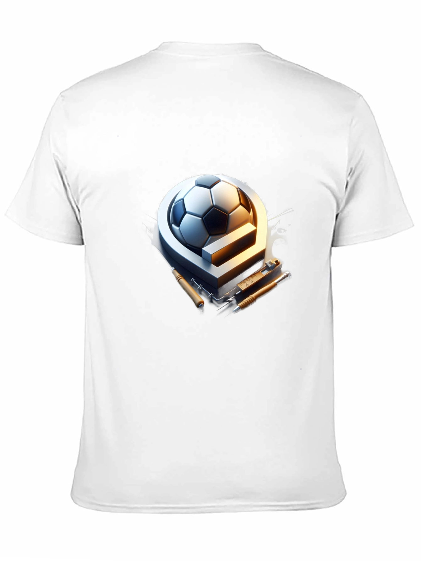 Soccer Ball & Drafting Tools Graphic Tee - 11