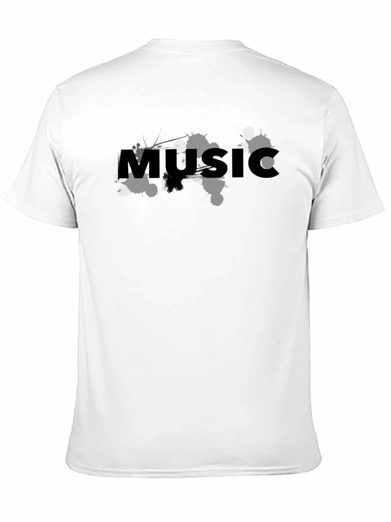 Black Music Graphic Print Black T-Shirt view 11