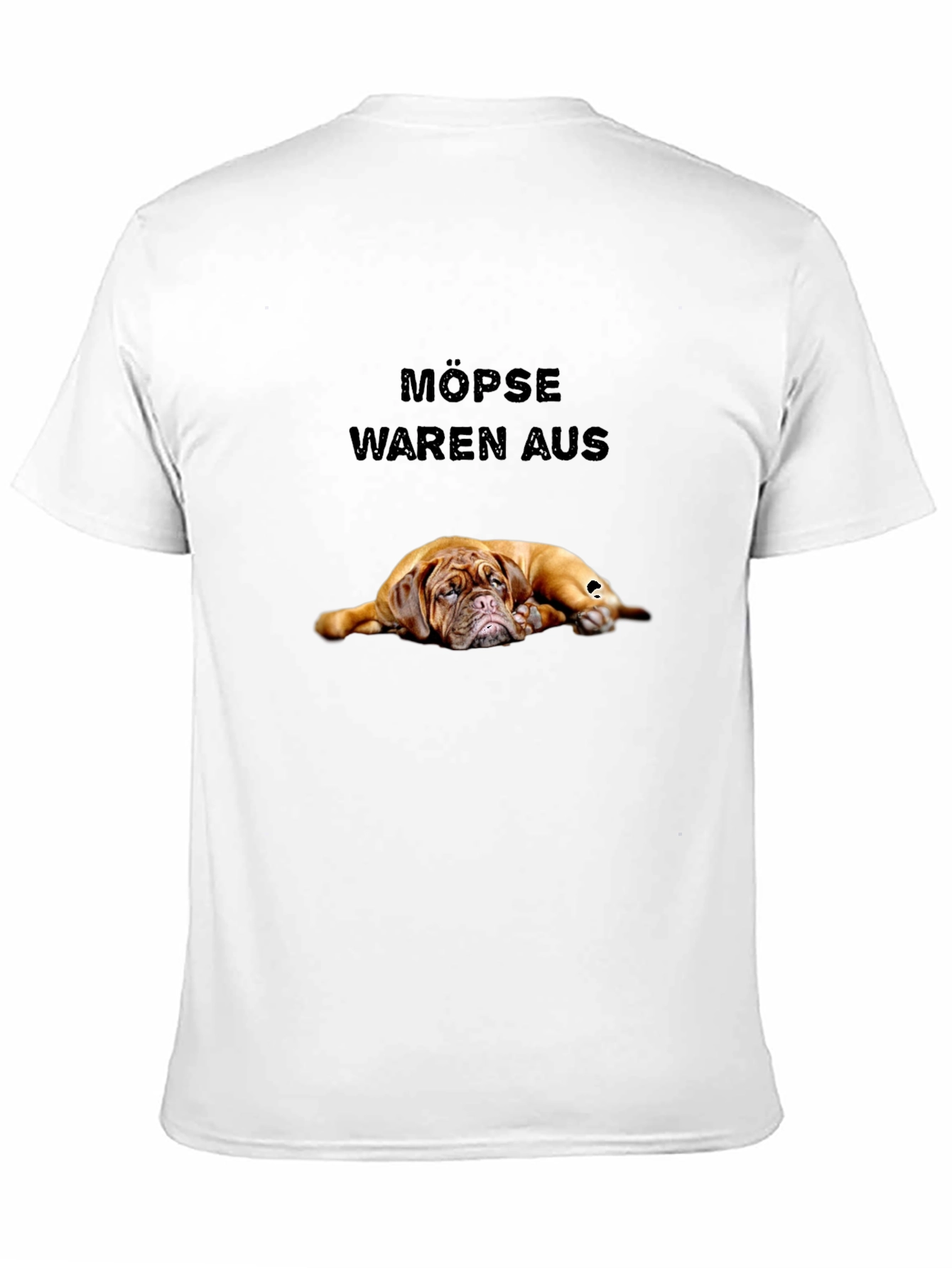 Black Funny Dog T-Shirt - Möpse Waren Aus view 11