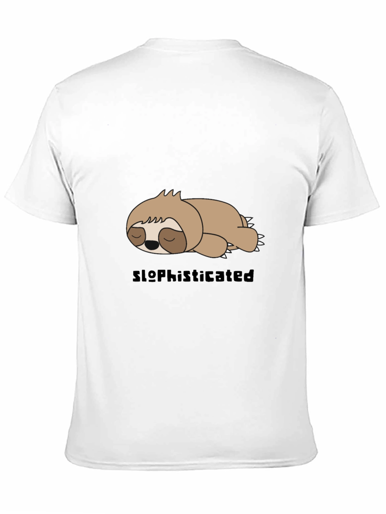Black Sloth Sophisticated Graphic T-Shirt view 11