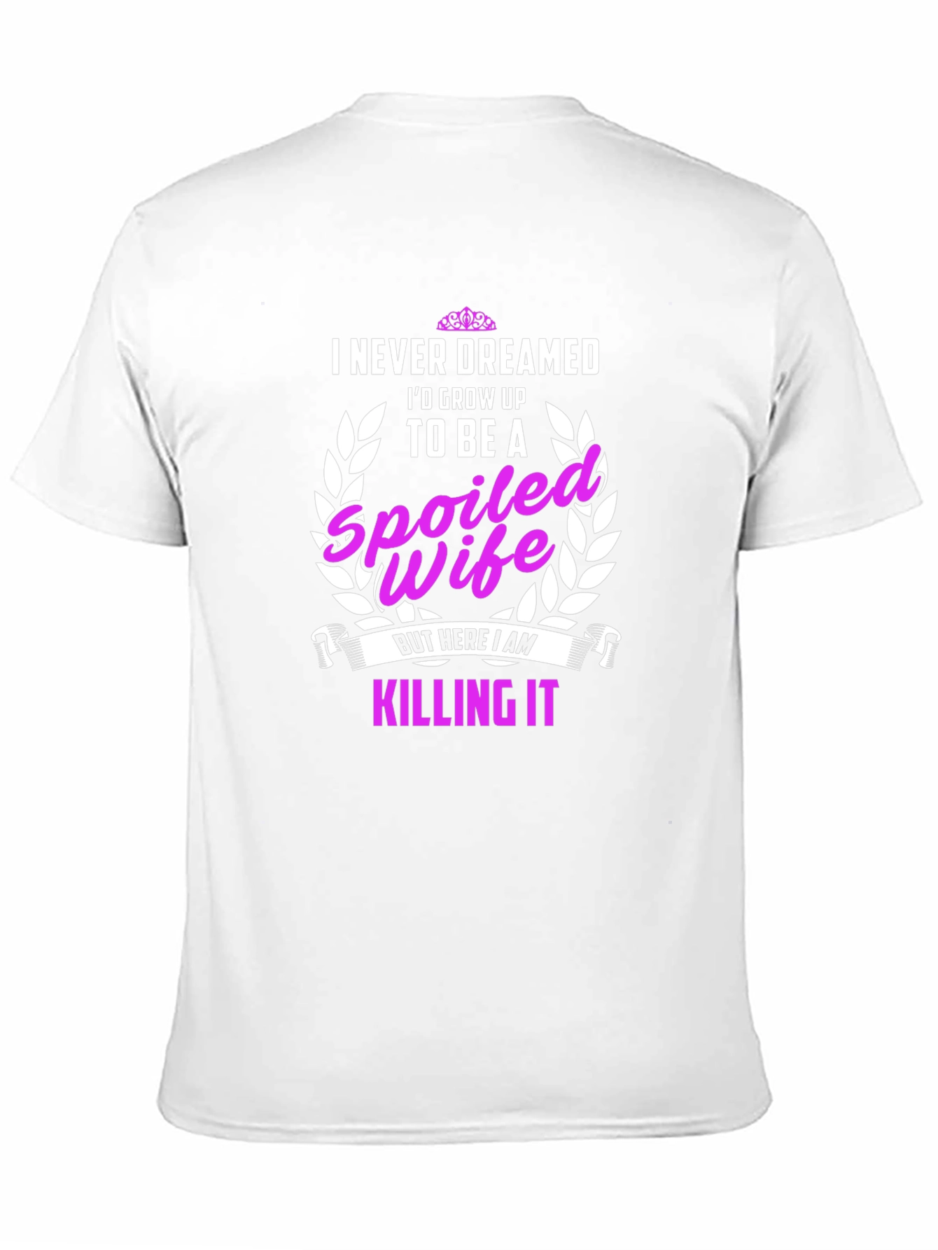 Black Spoiled Wife Graphic Tee - "Killing It" T-Shirt view 11
