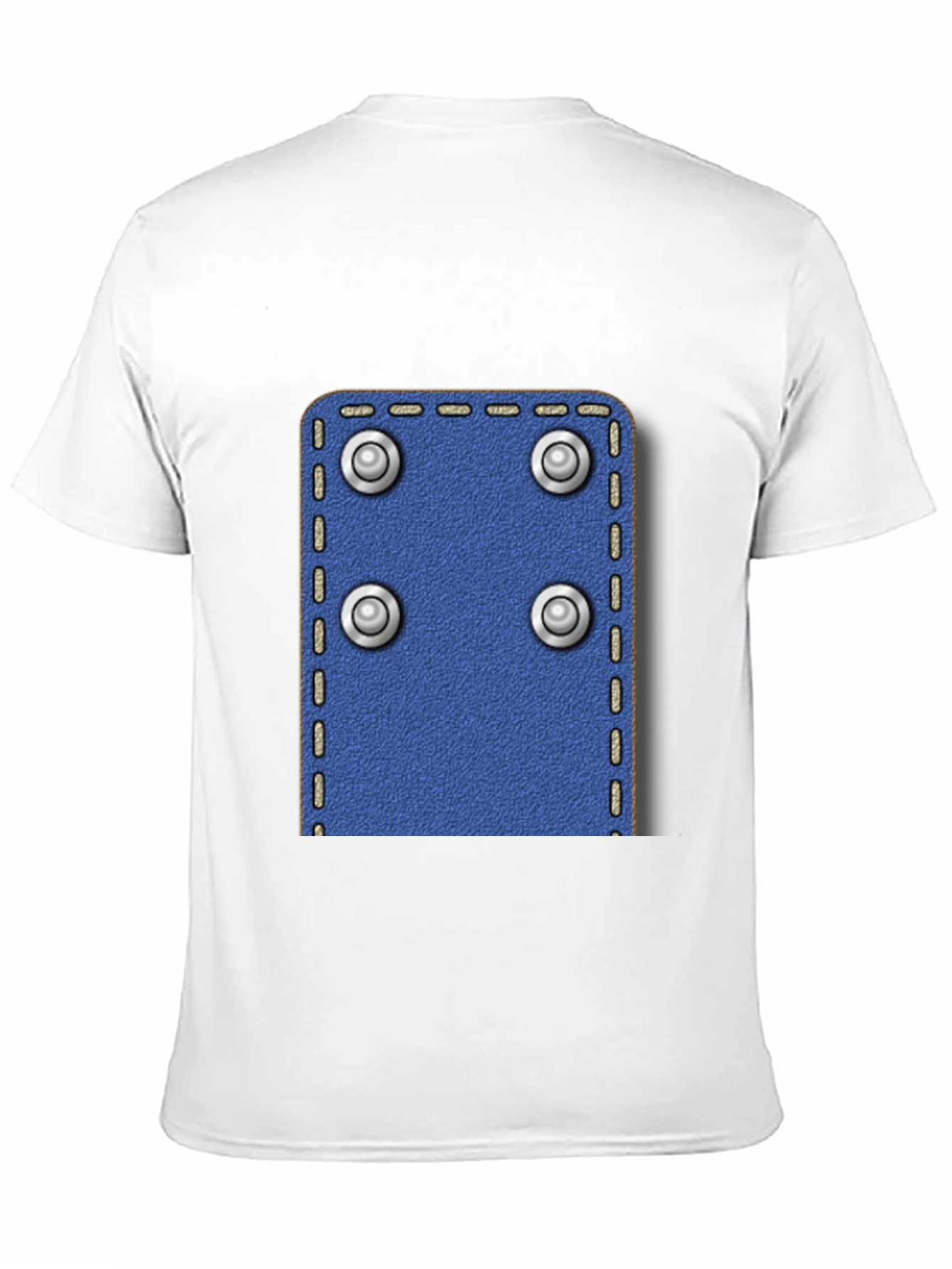 Black Novelty Rivet Patch Black T-Shirt view 11