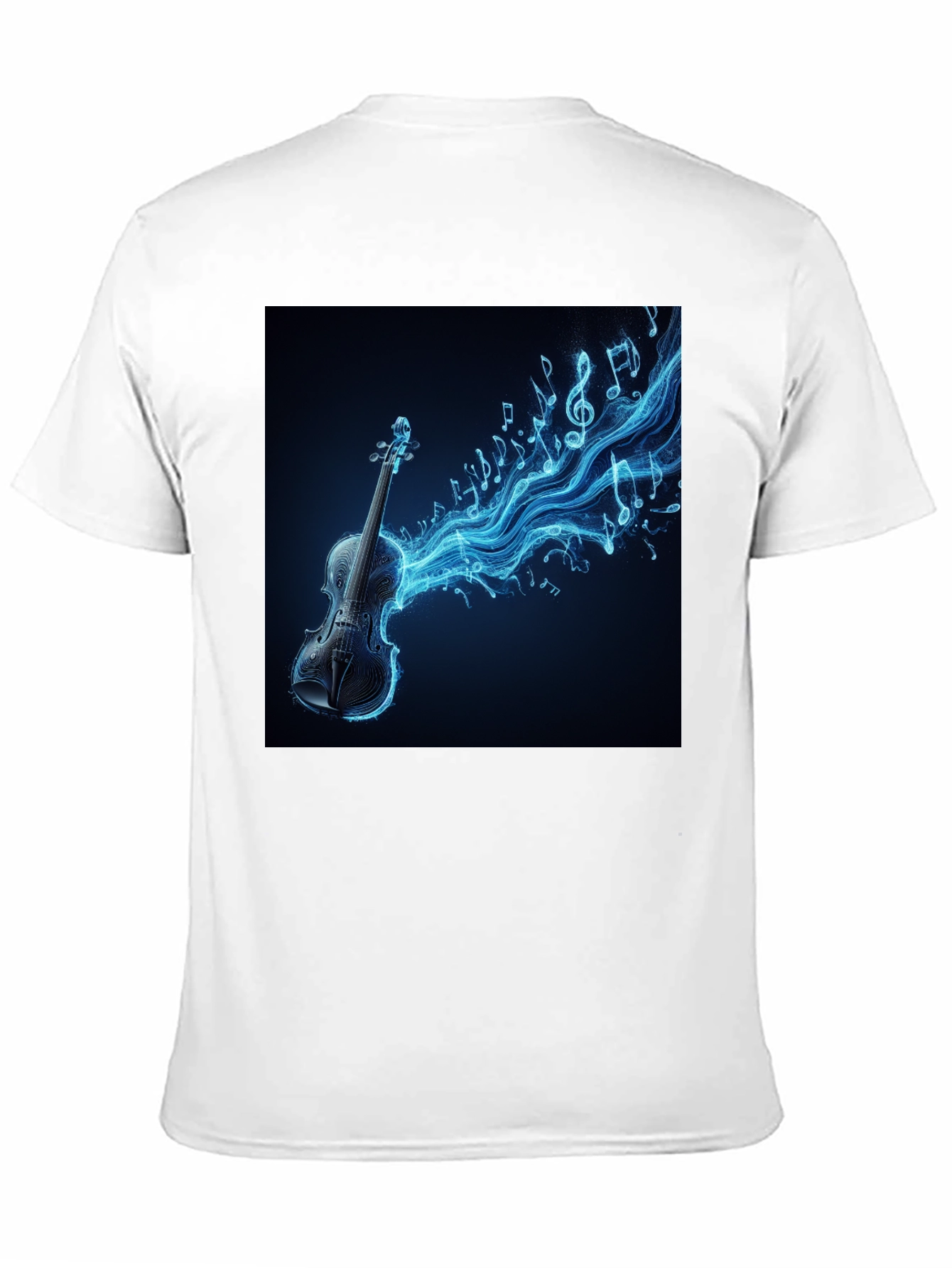 Black Electric Violin Music T-Shirt - Black view 11