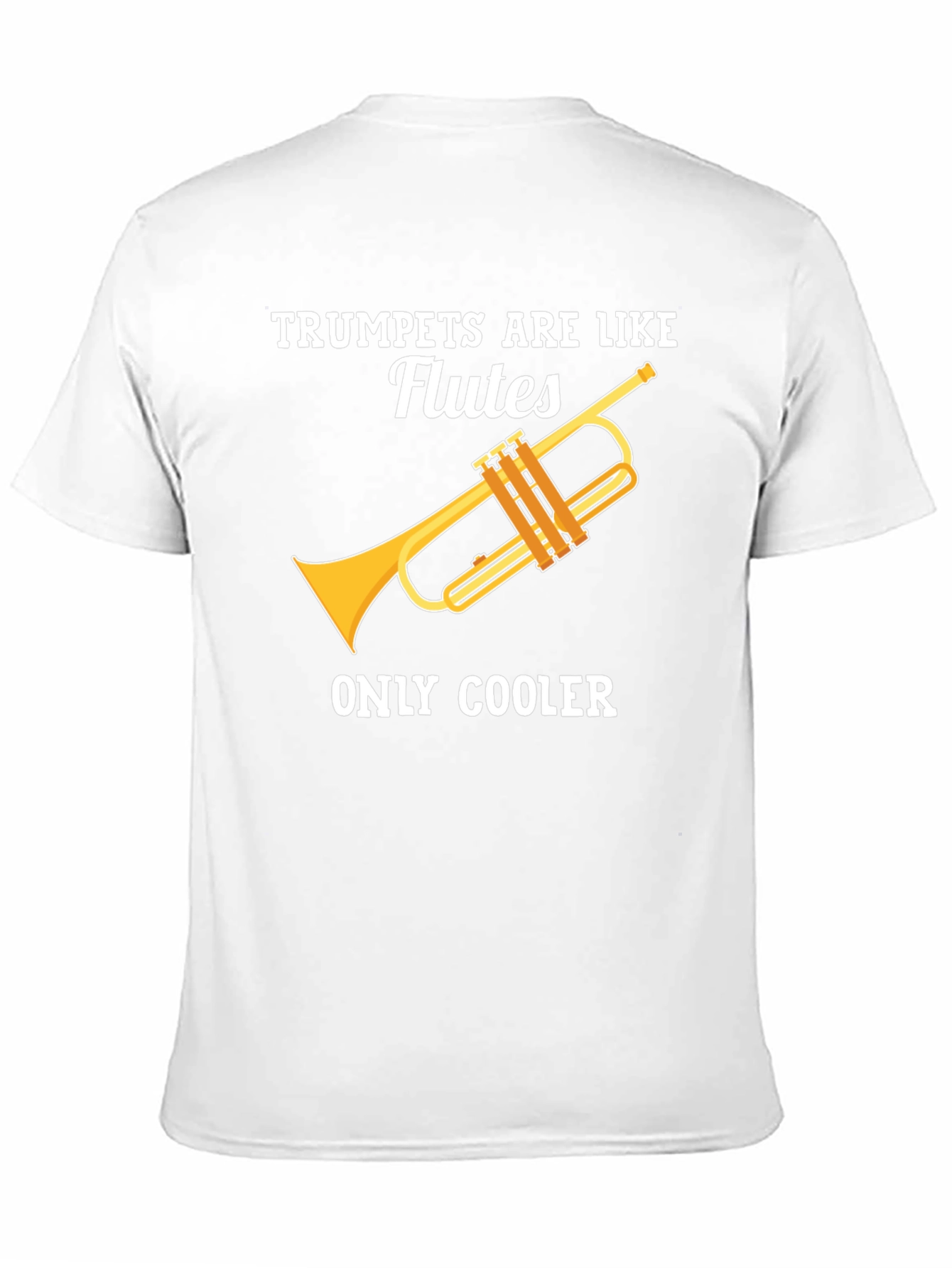Black Trumpets Are Like Flutes Funny Music T-Shirt view 11