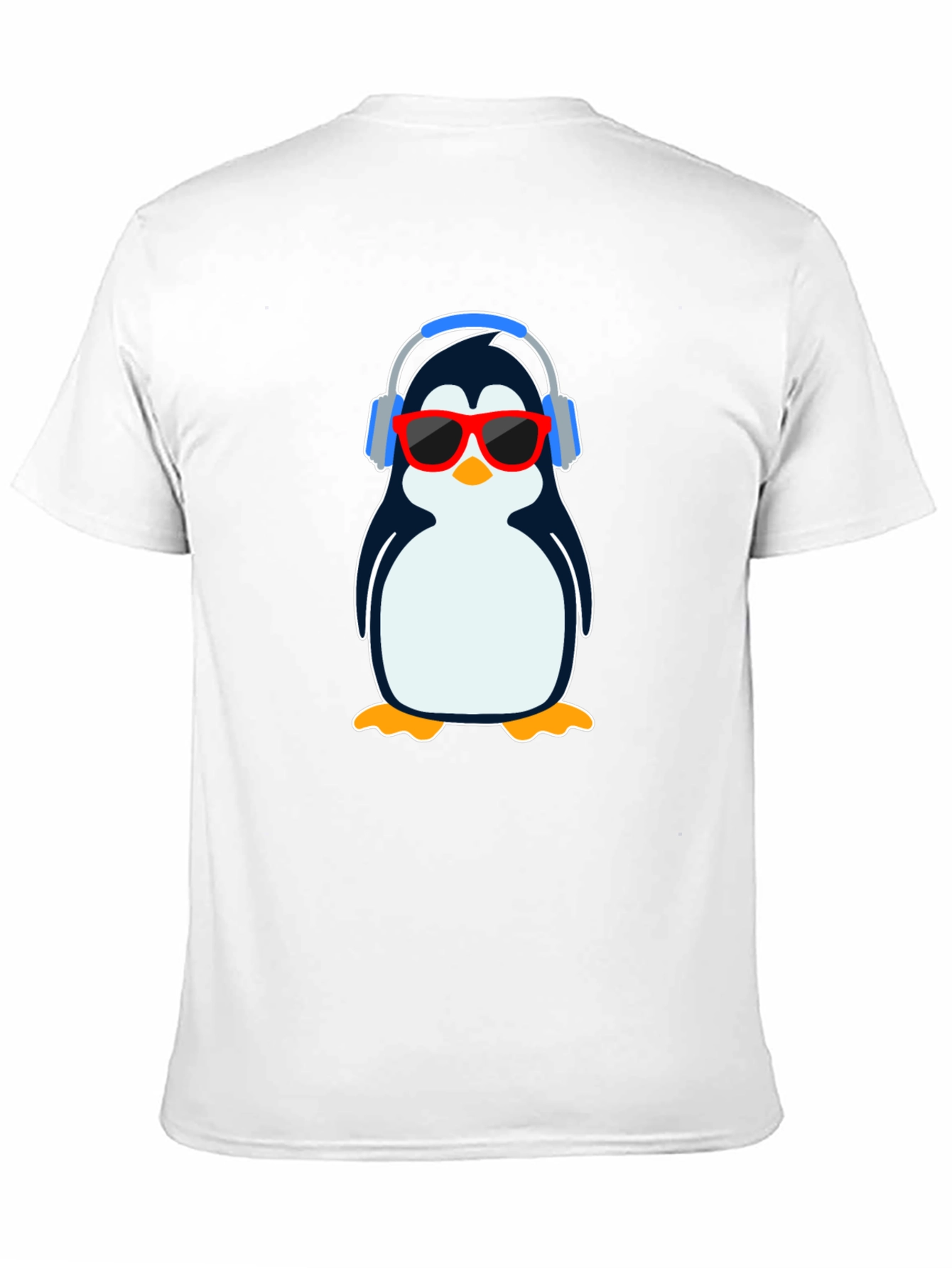Black Cool Penguin Graphic T-Shirt - Black view 11