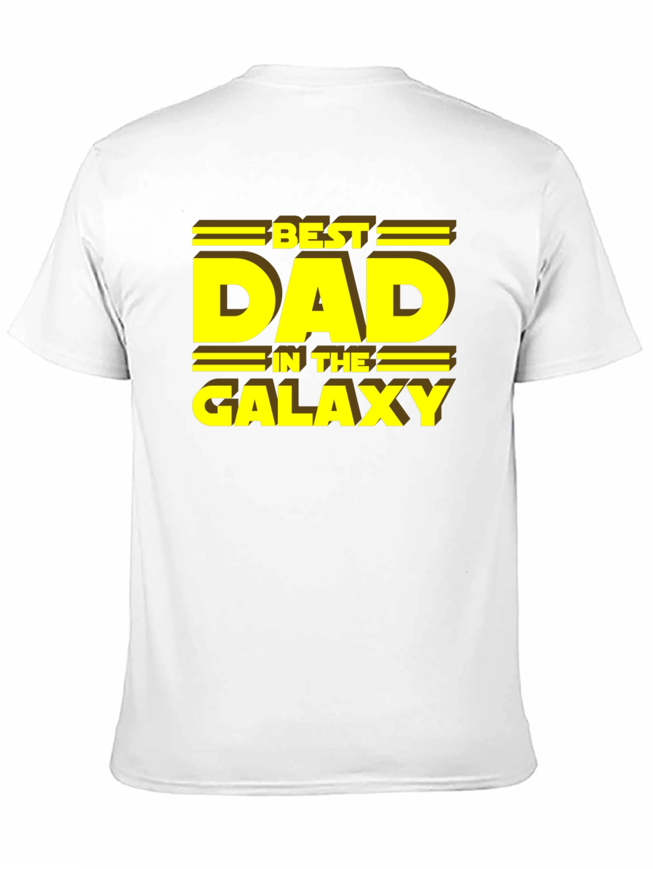 Black Best Dad in the Galaxy T-Shirt view 11