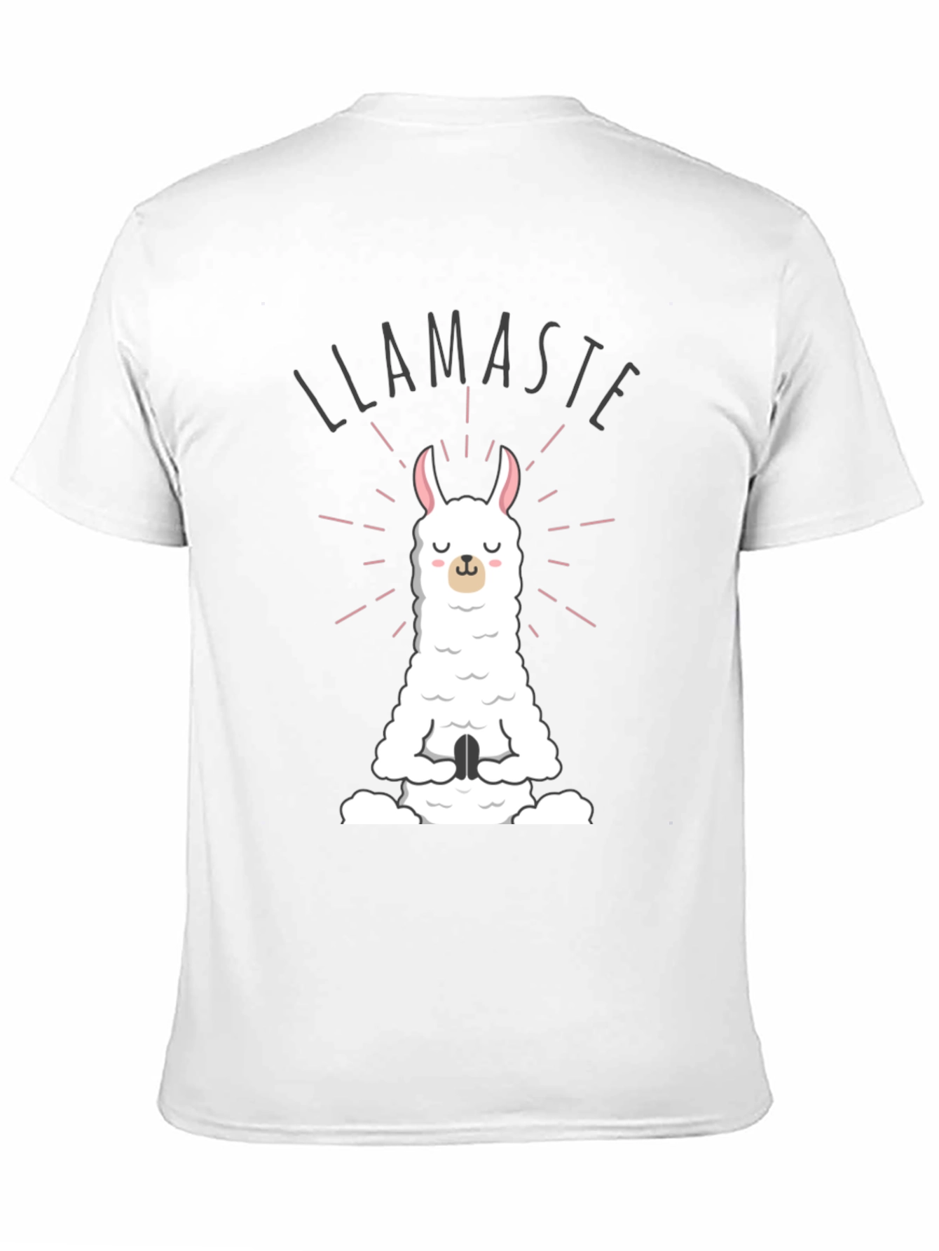Black Llamaste Meditation T-Shirt - Funny Yoga Tee view 11