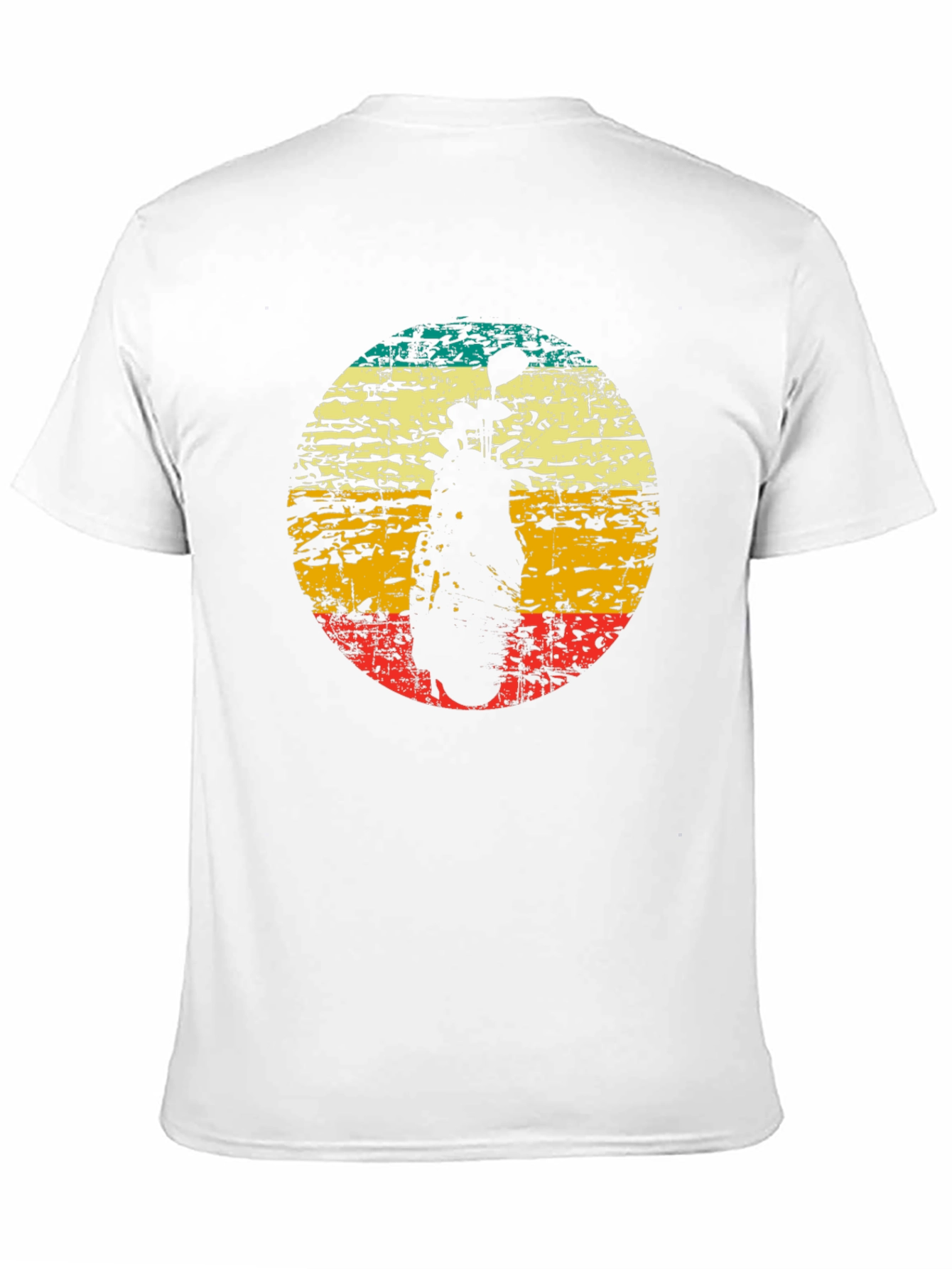 Black Retro Golf Bag T-Shirt - Vintage Style Golf Tee view 11