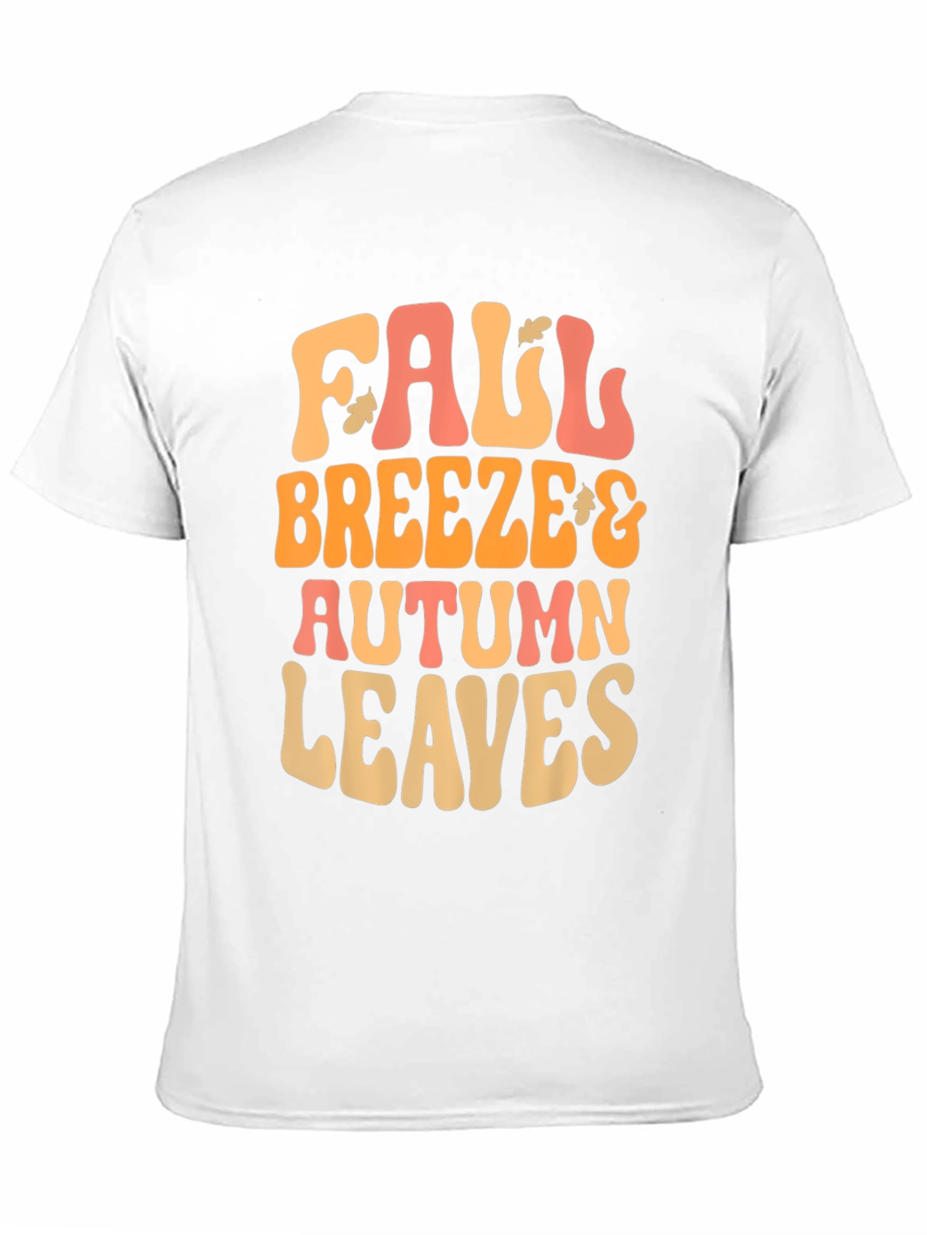 Black Fall Breeze Autumn Leaves Graphic Tee view 11