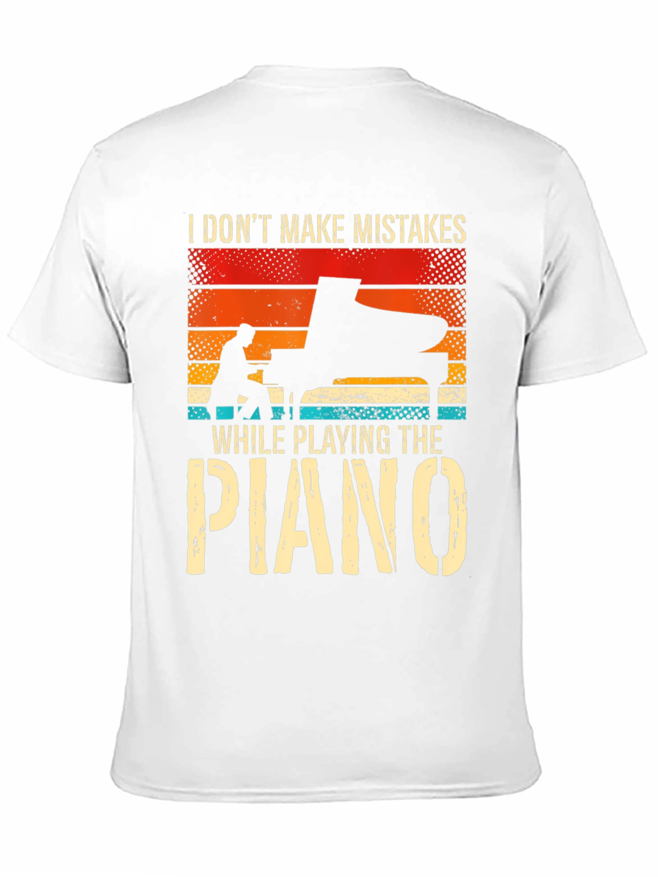 Black Piano Player T-Shirt: I Don't Make Mistakes view 11