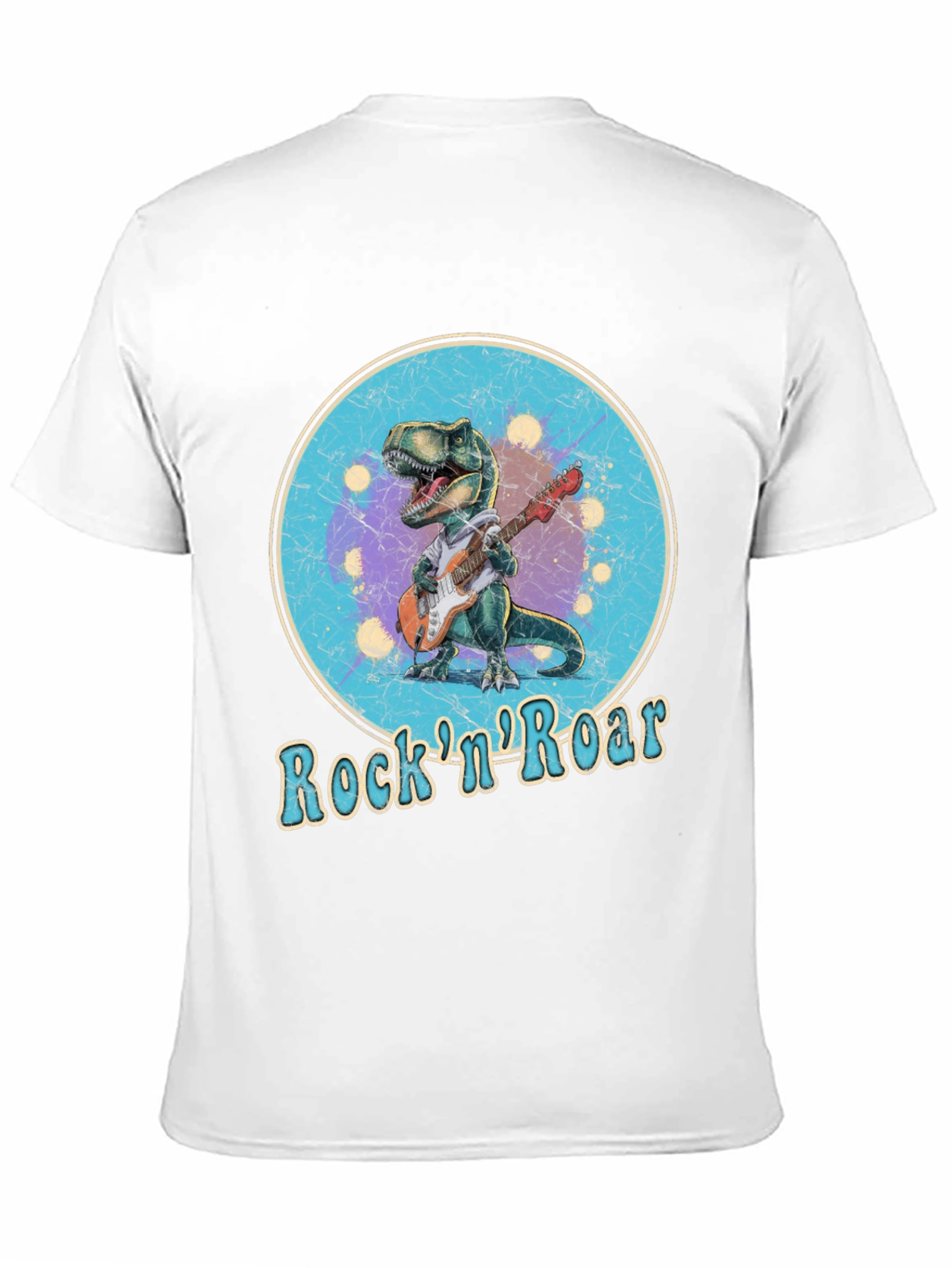Black Rock 'n' Roar Dinosaur Graphic T-Shirt view 11