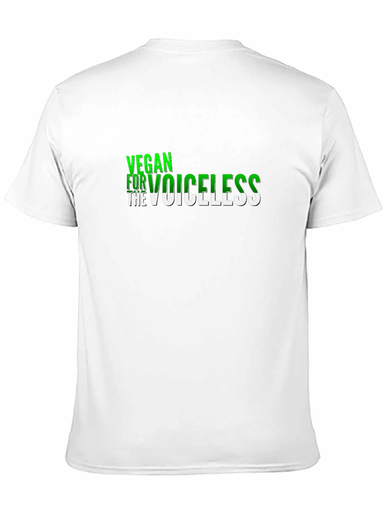 Black Vegan for the Voiceless Graphic Tee view 11