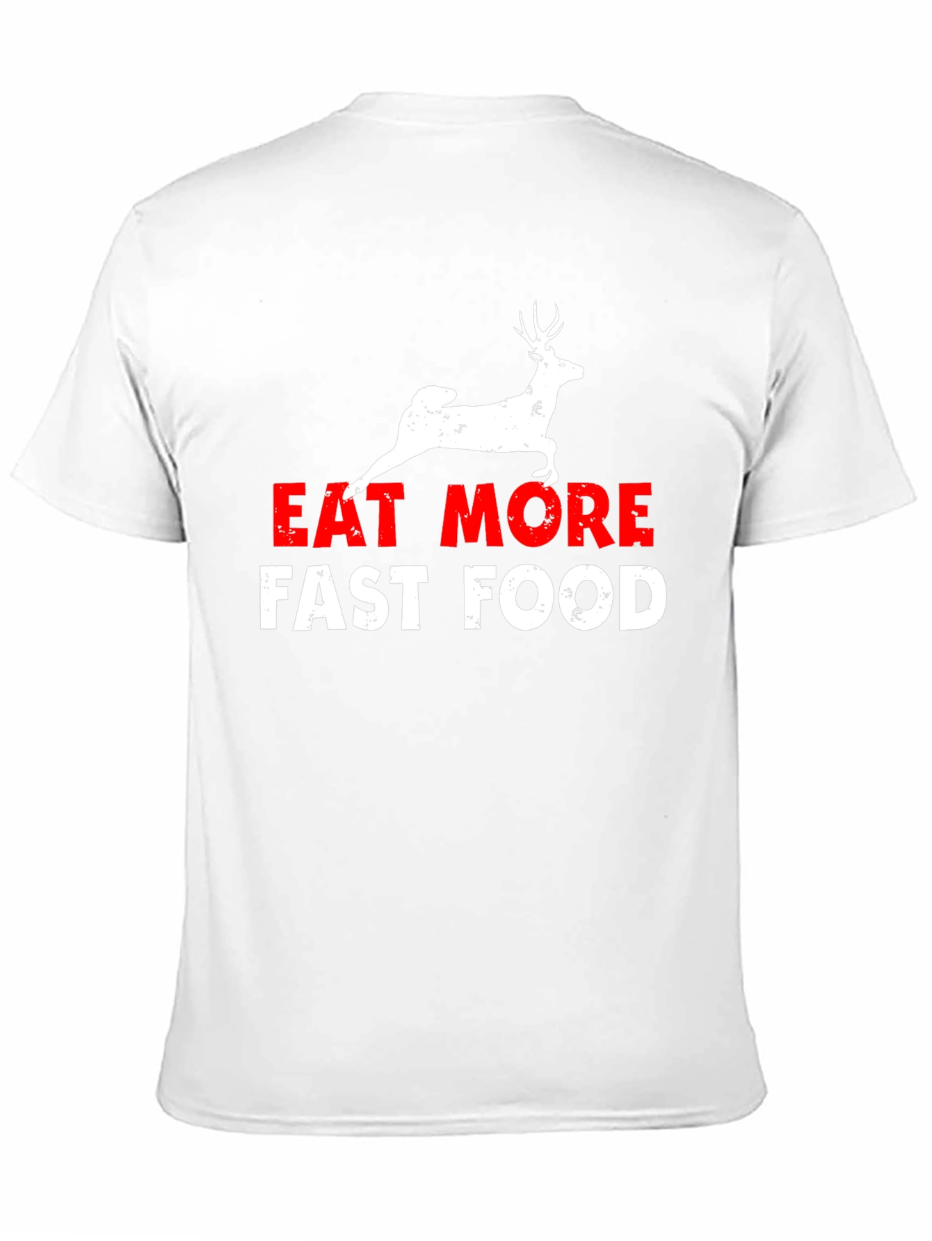 Black Eat More Fast Food Black Graphic Tee view 11