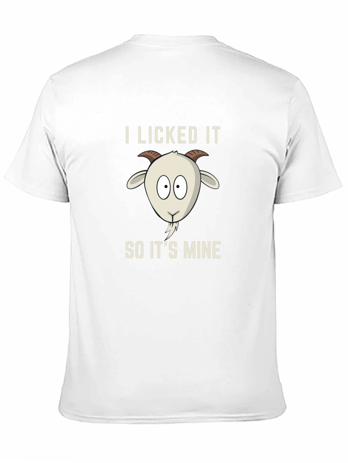 Black I Licked It So It's Mine Goat Tee view 11