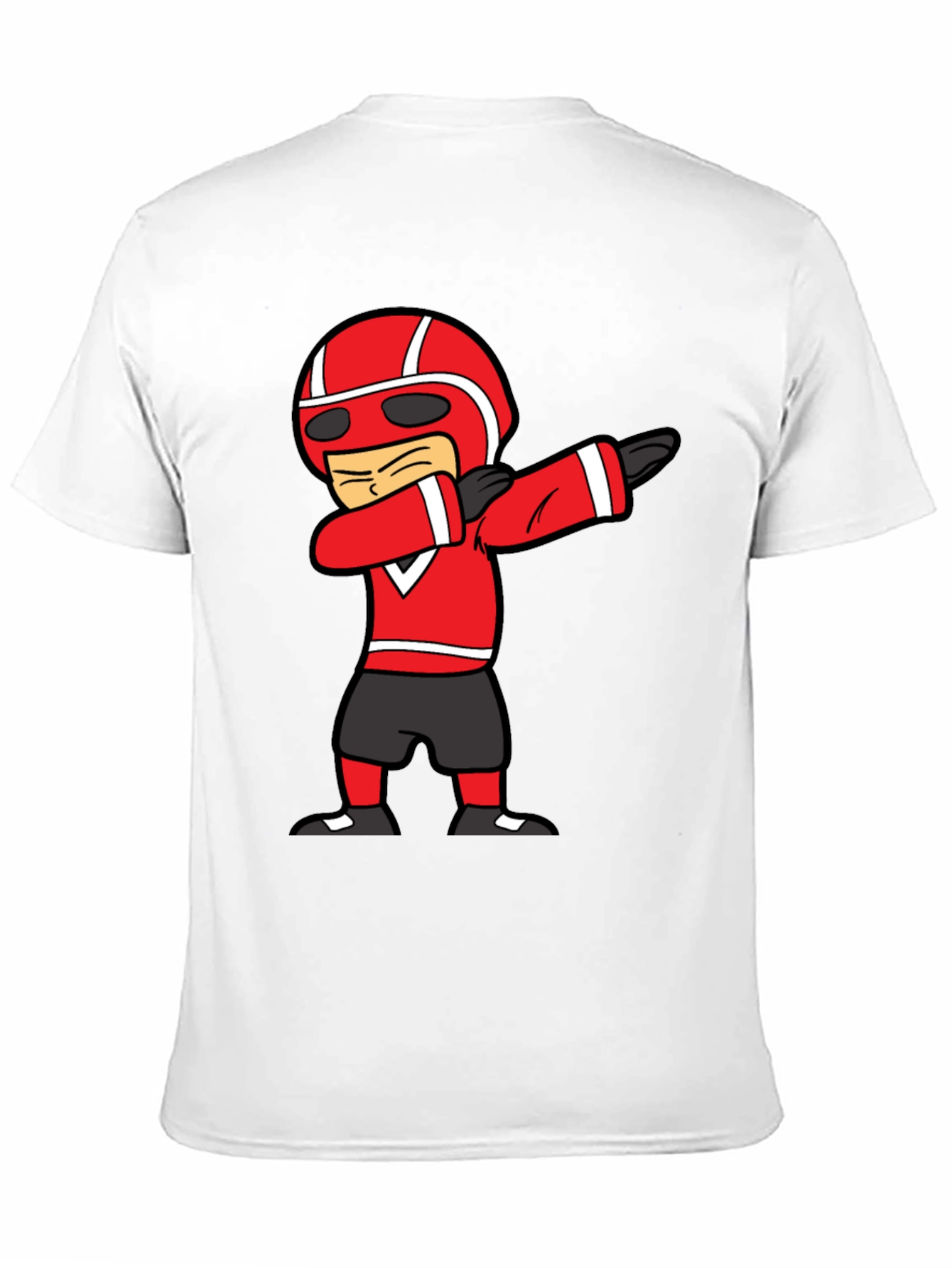 Black Dabbing Cartoon Racer Black T-Shirt view 11