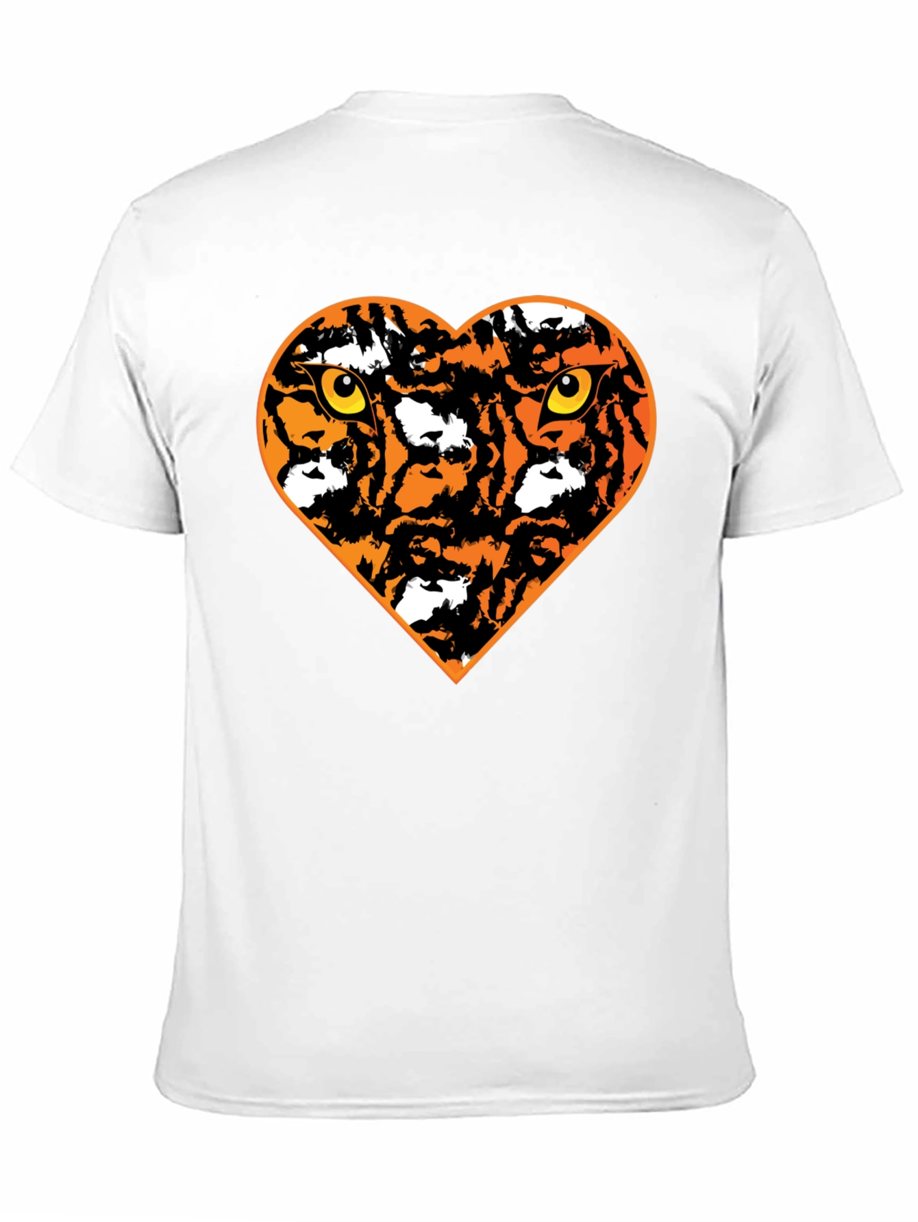 Black Tiger Heart Graphic T-Shirt - Black view 11